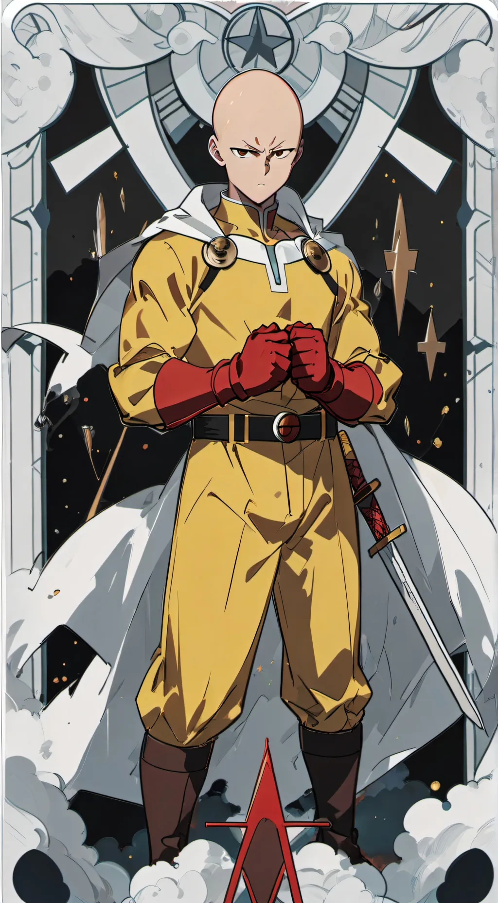 ai character: Saitama  background