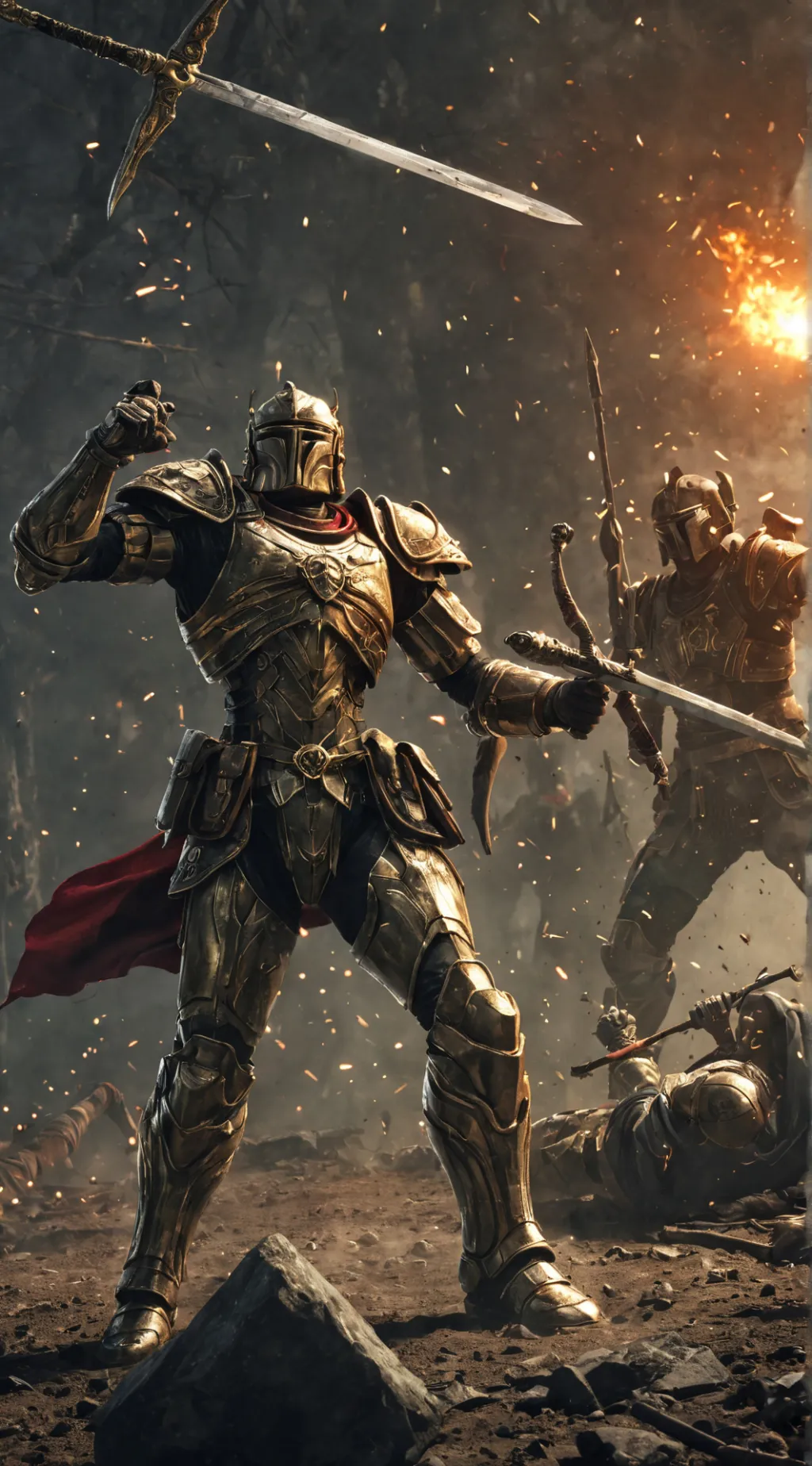 ai character: Battle background
