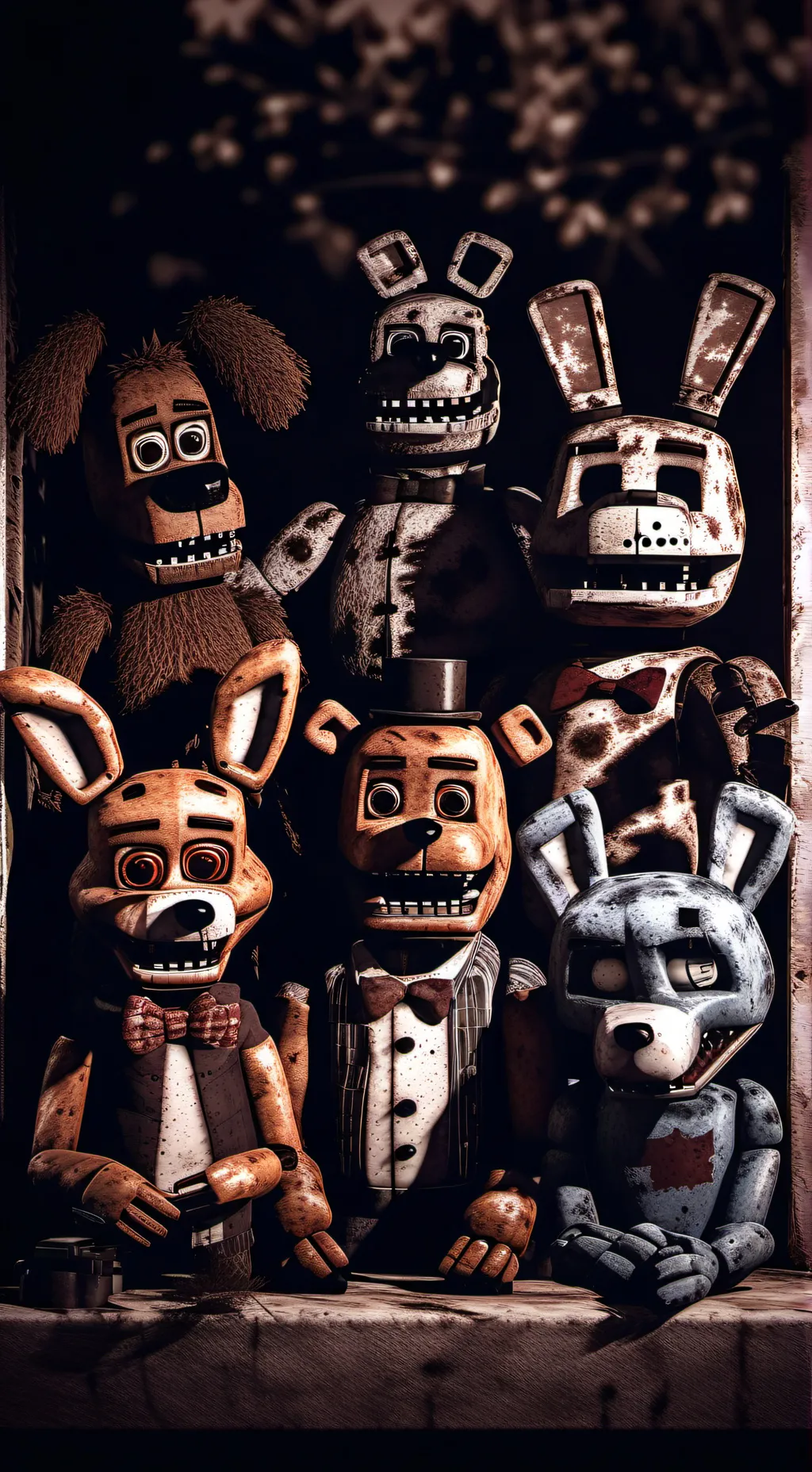 ai character: FNAF background