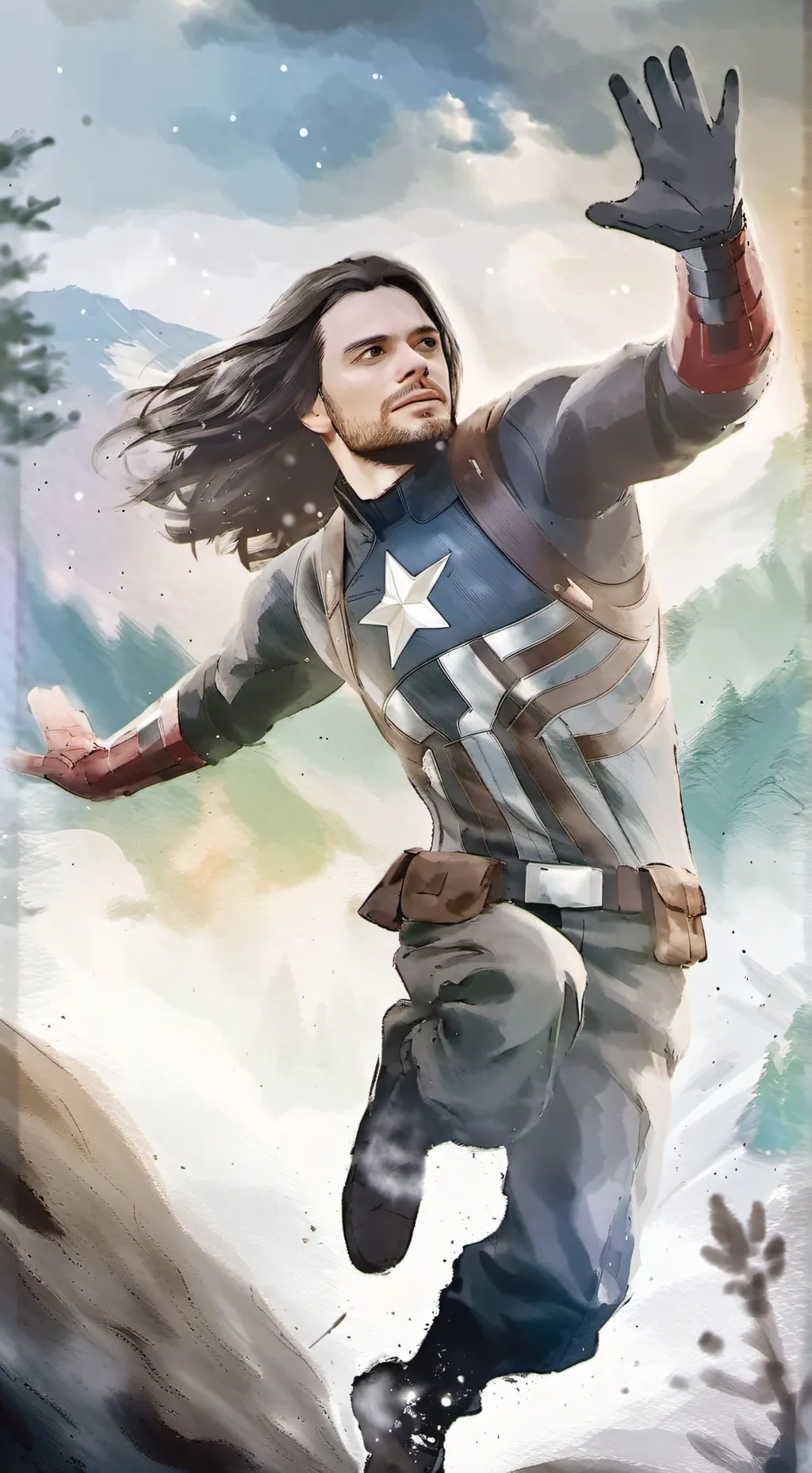 ai character: Avengers 6 (Bucky) background