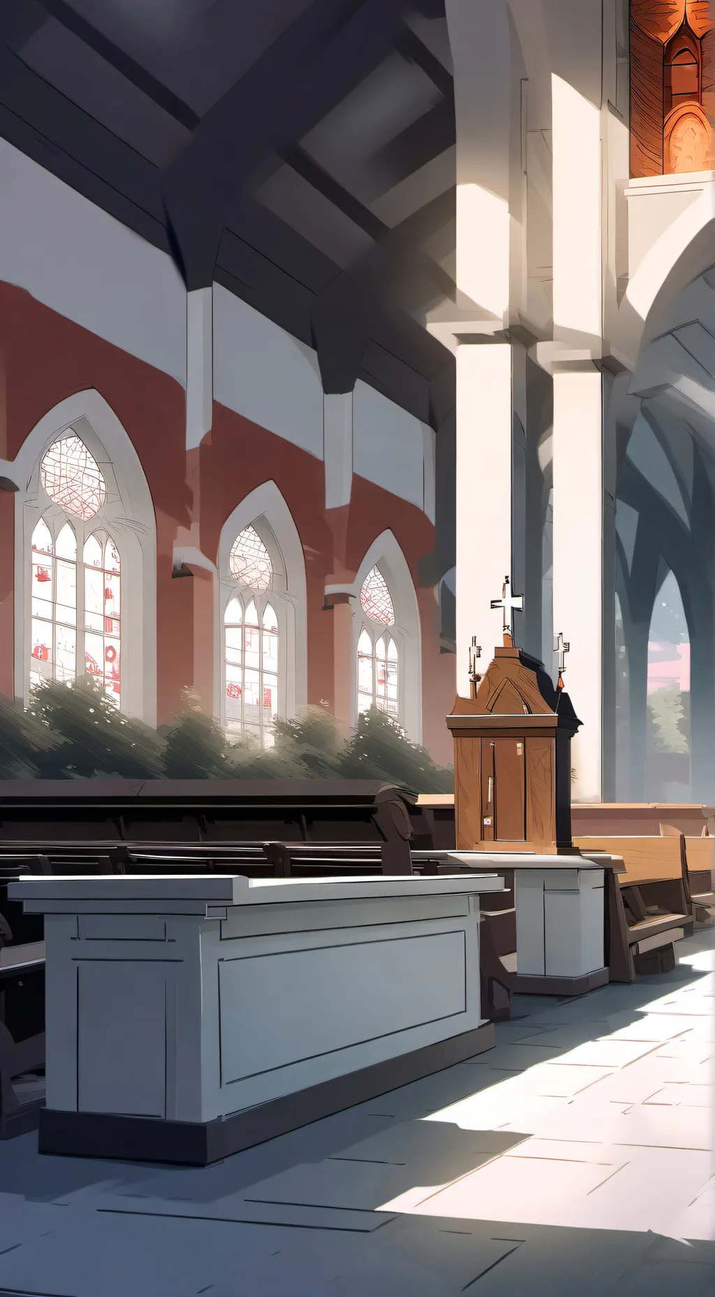 ai character: Fiore the Nun background