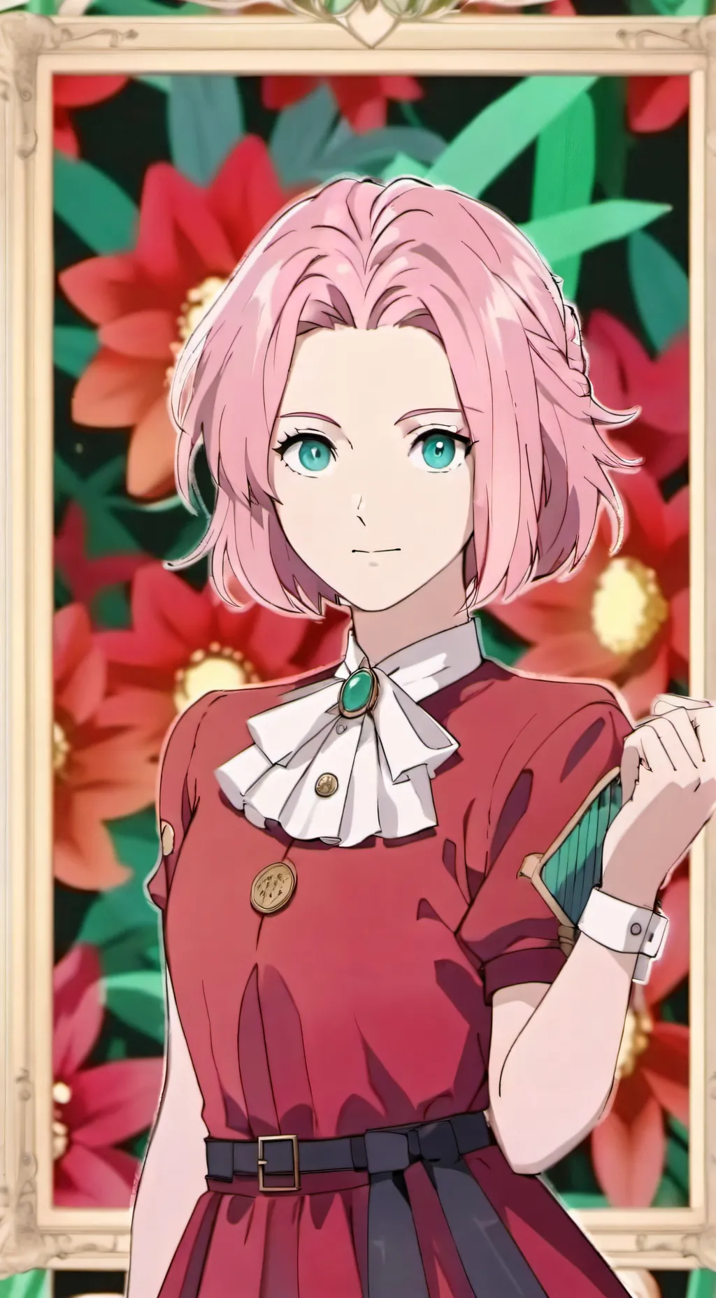 ai character: Sakura background