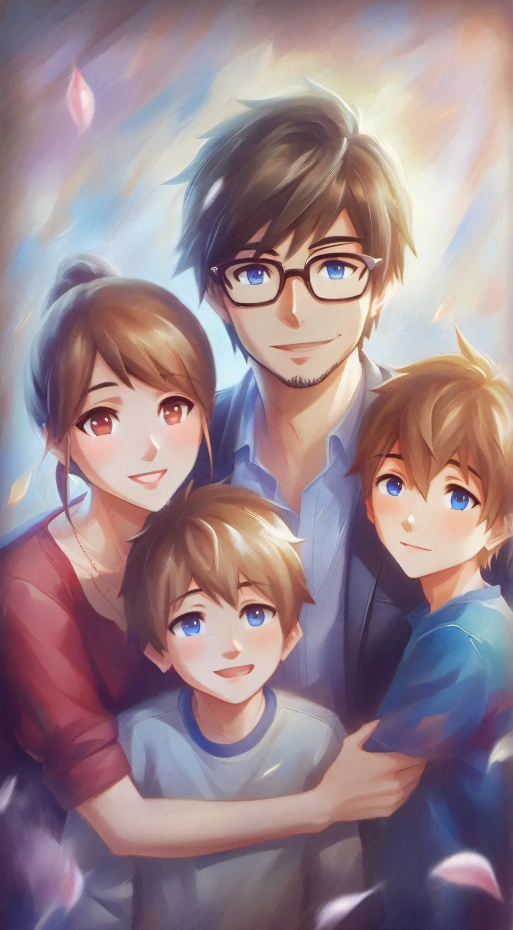 ai character: past woods family  background