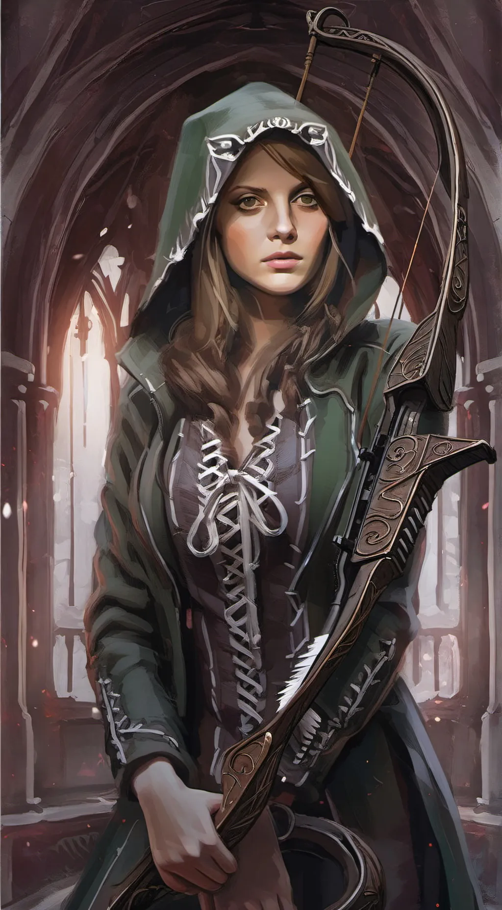 ai character: Jess black background