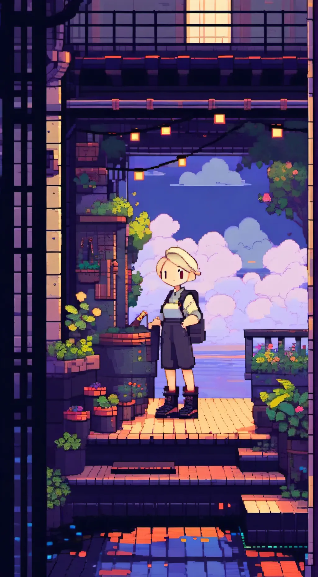 ai character: DW Meet Gageline😧 background