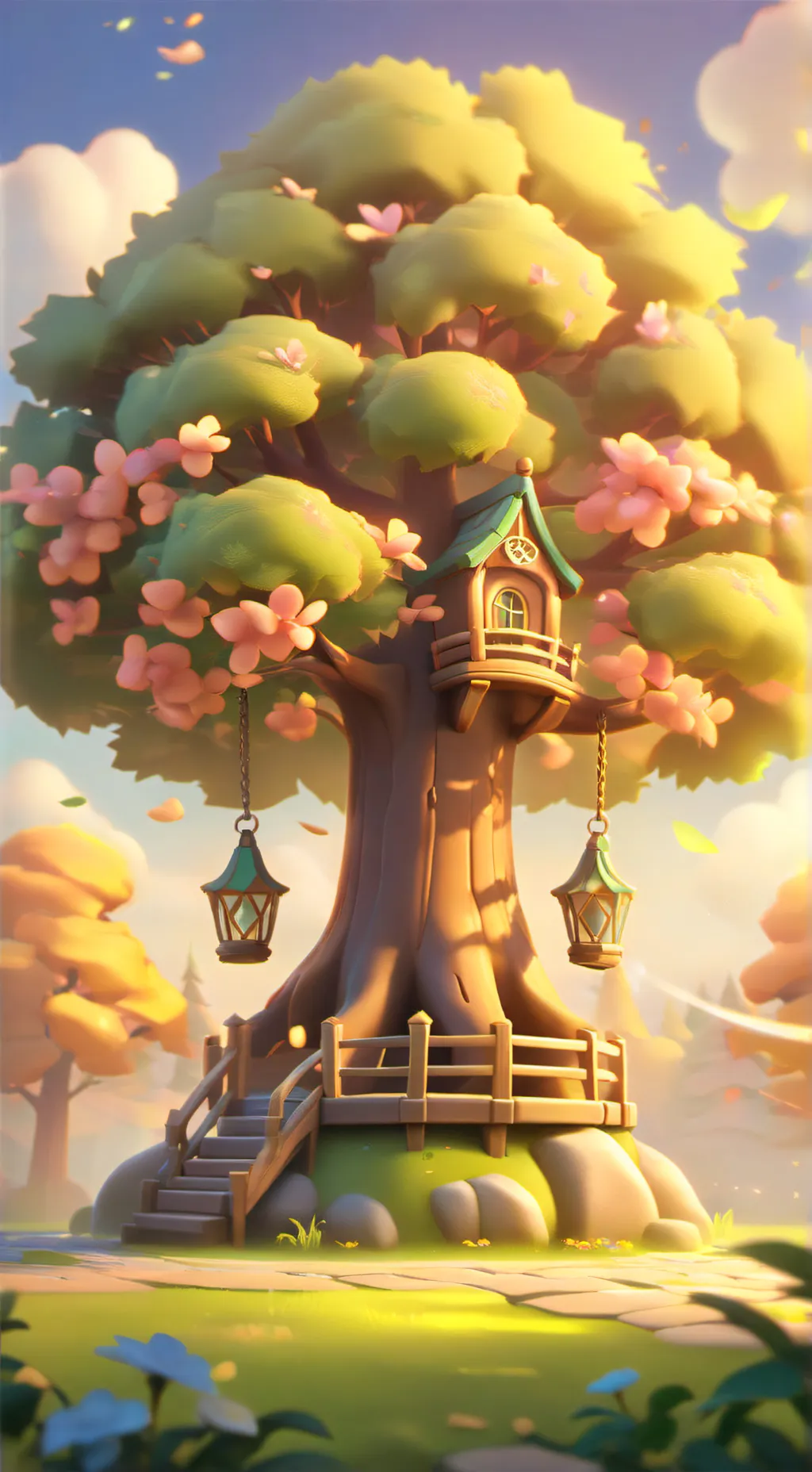 ai character: chill day background