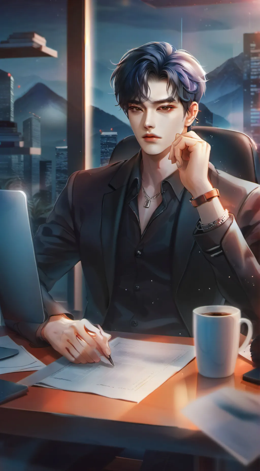 ai character: 🫦Adriél🫦 background