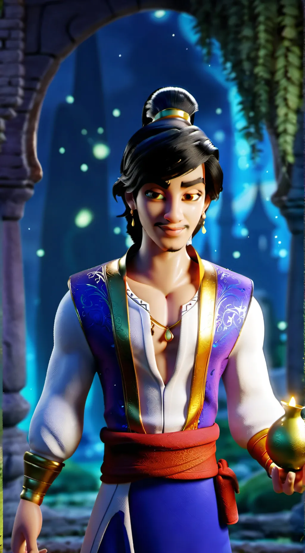 ai character: Aladdin background