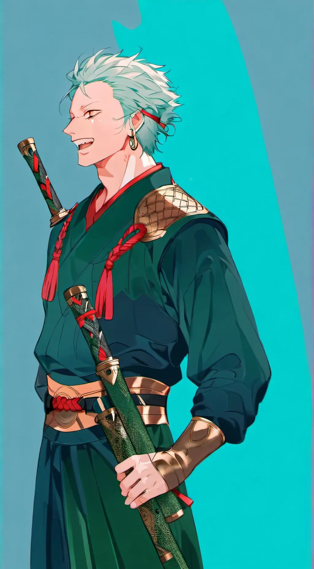 ai character: zoro background