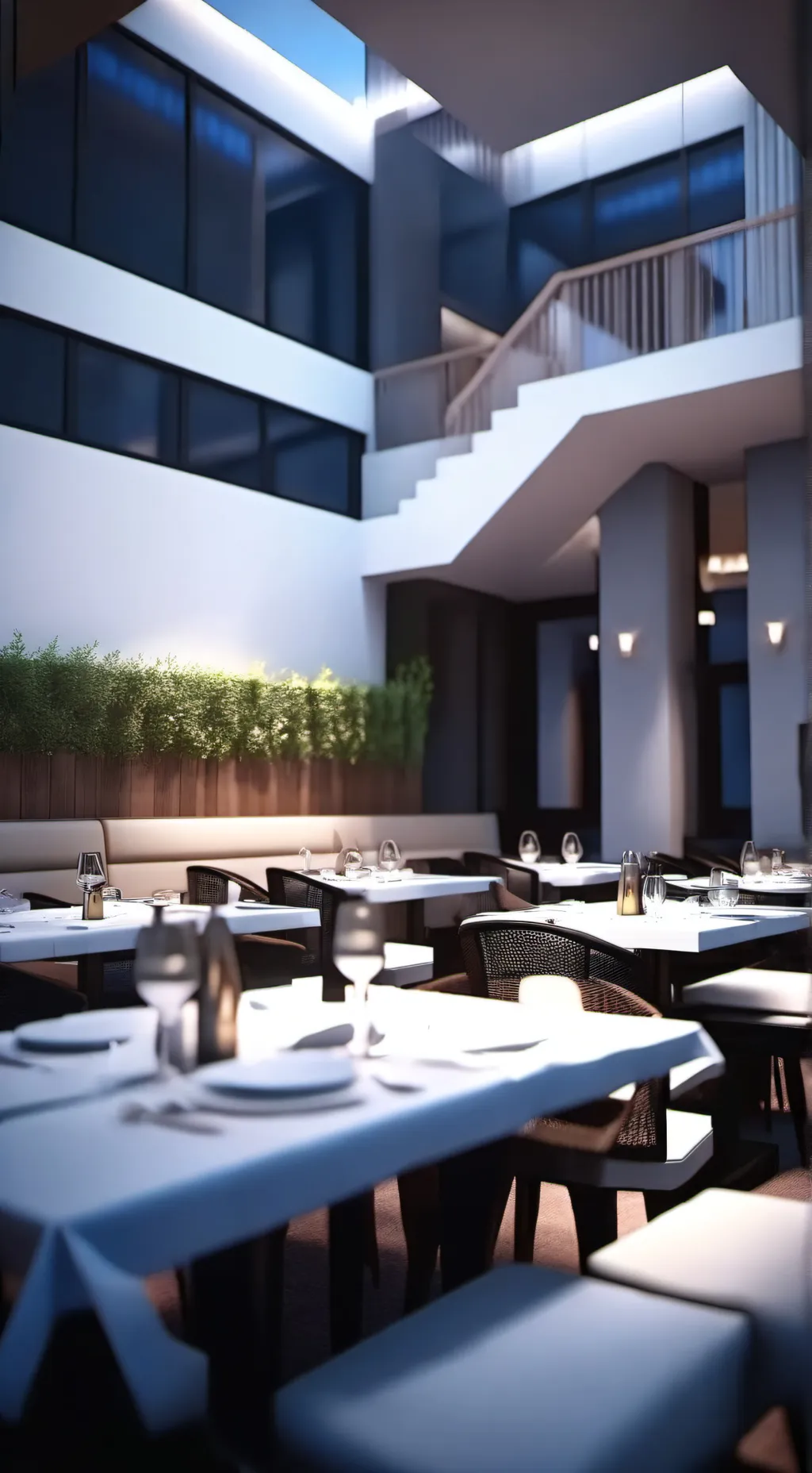 ai character: CAI family dinner background