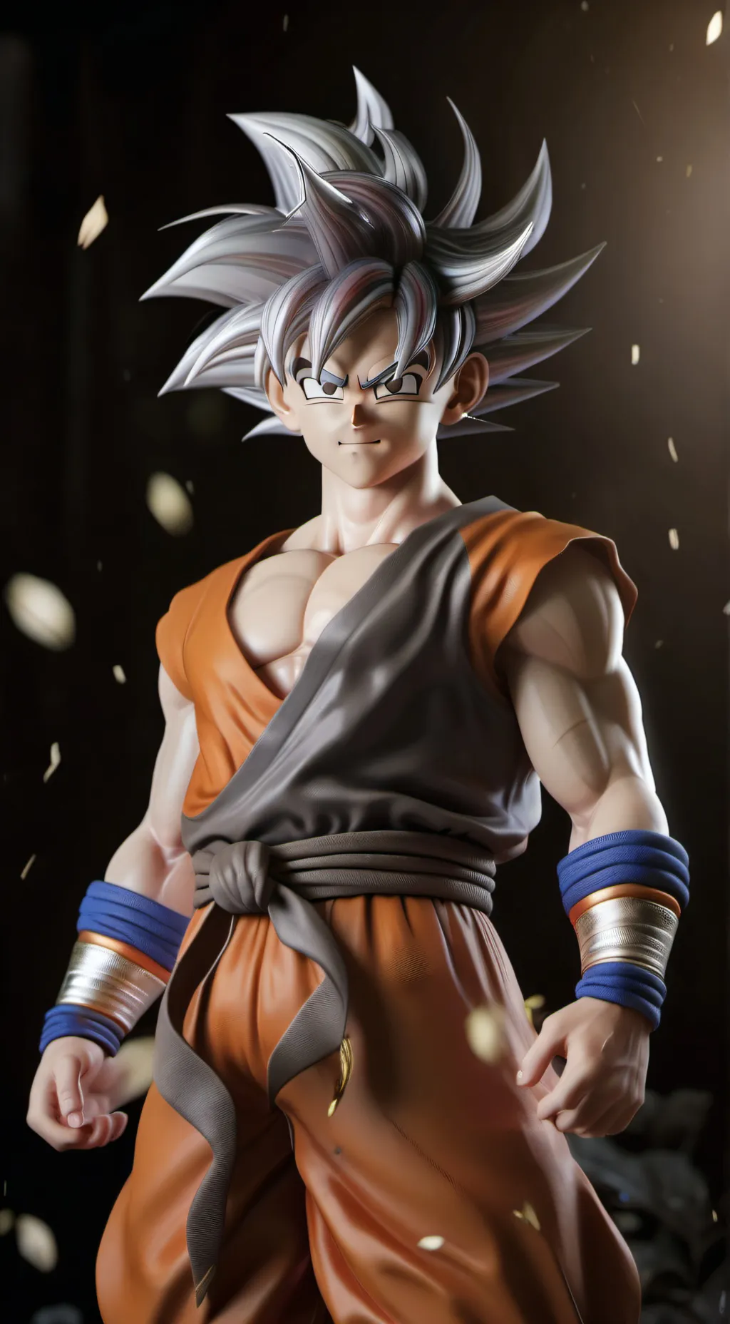 ai character: goku ultra instint background