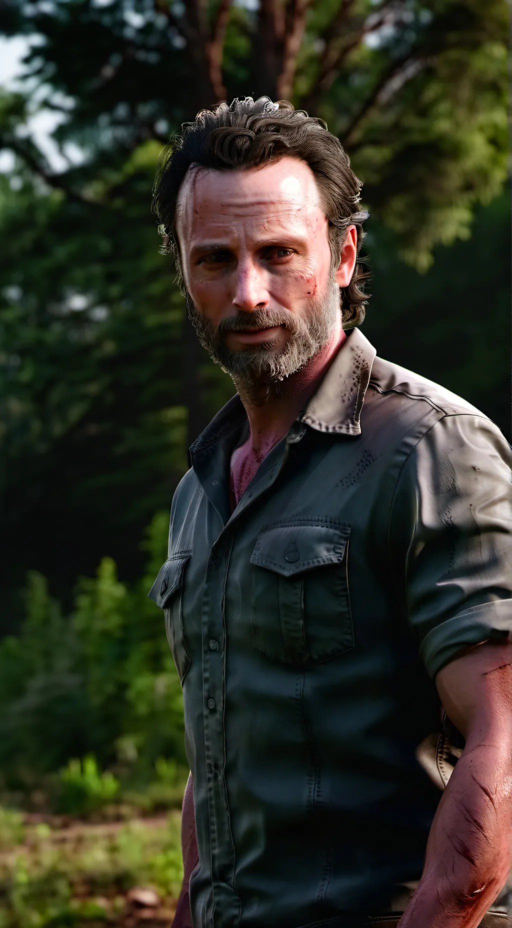 ai character: Rick Grimes background