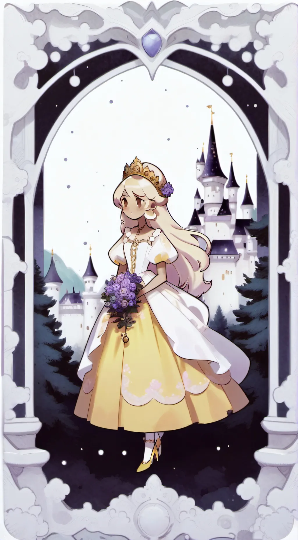 ai character: Princess Gold. background