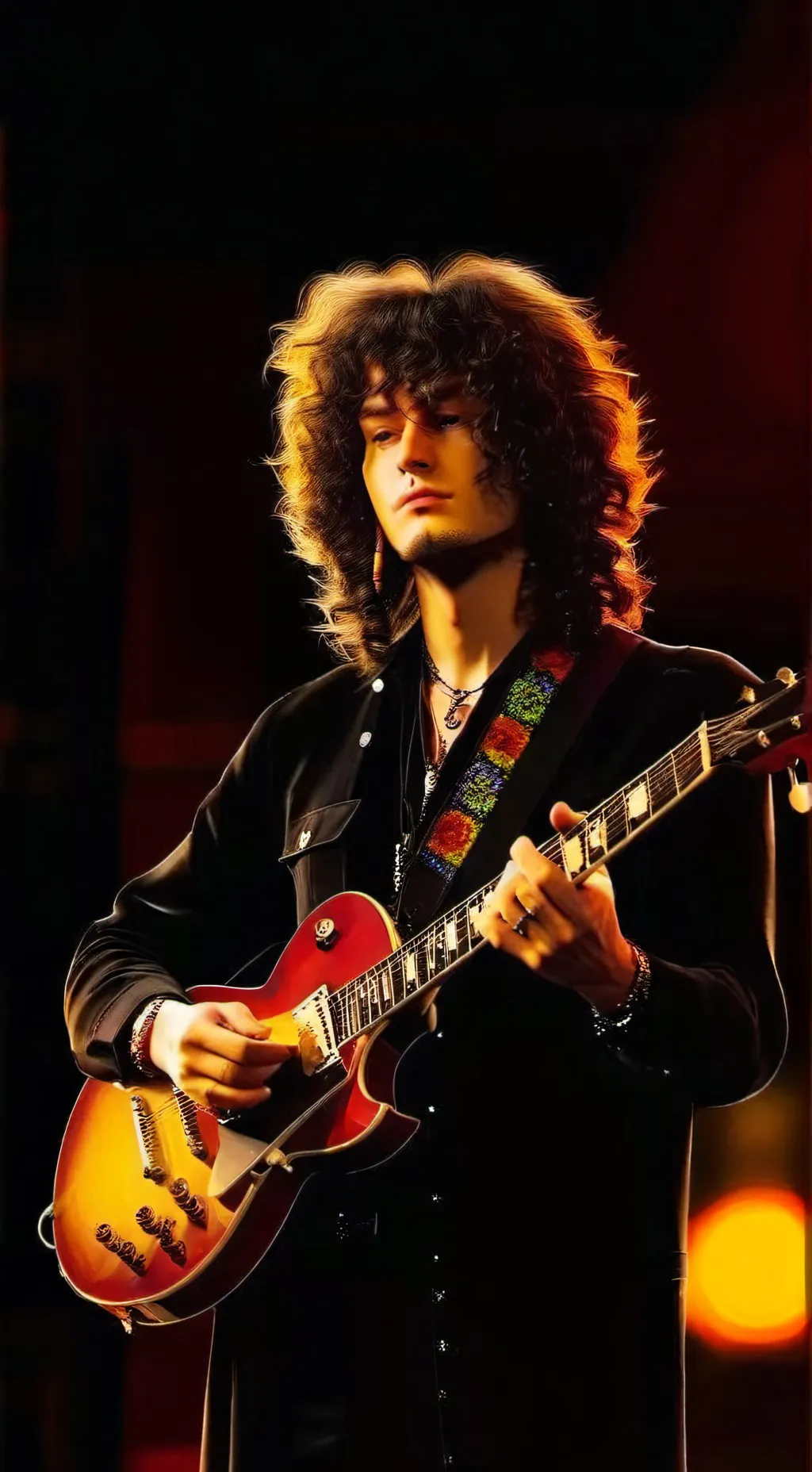 ai character: Jimmy Page background