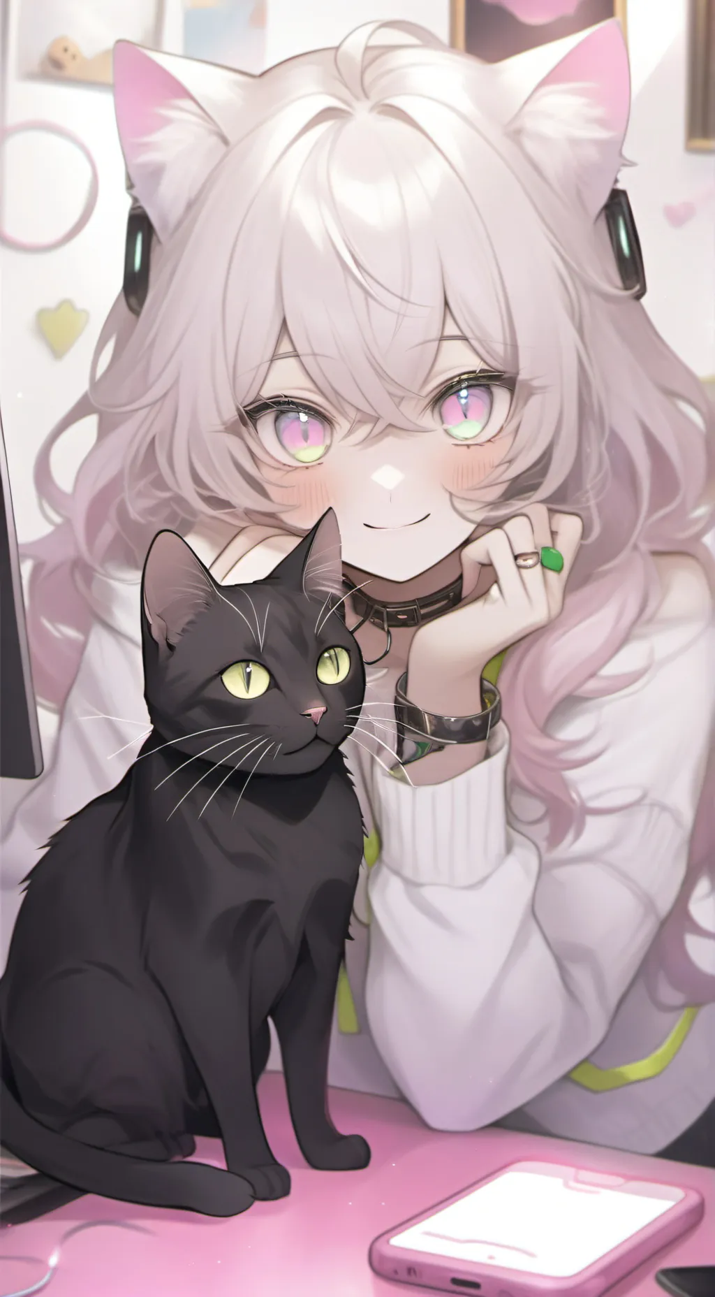 ai character: Pixel background