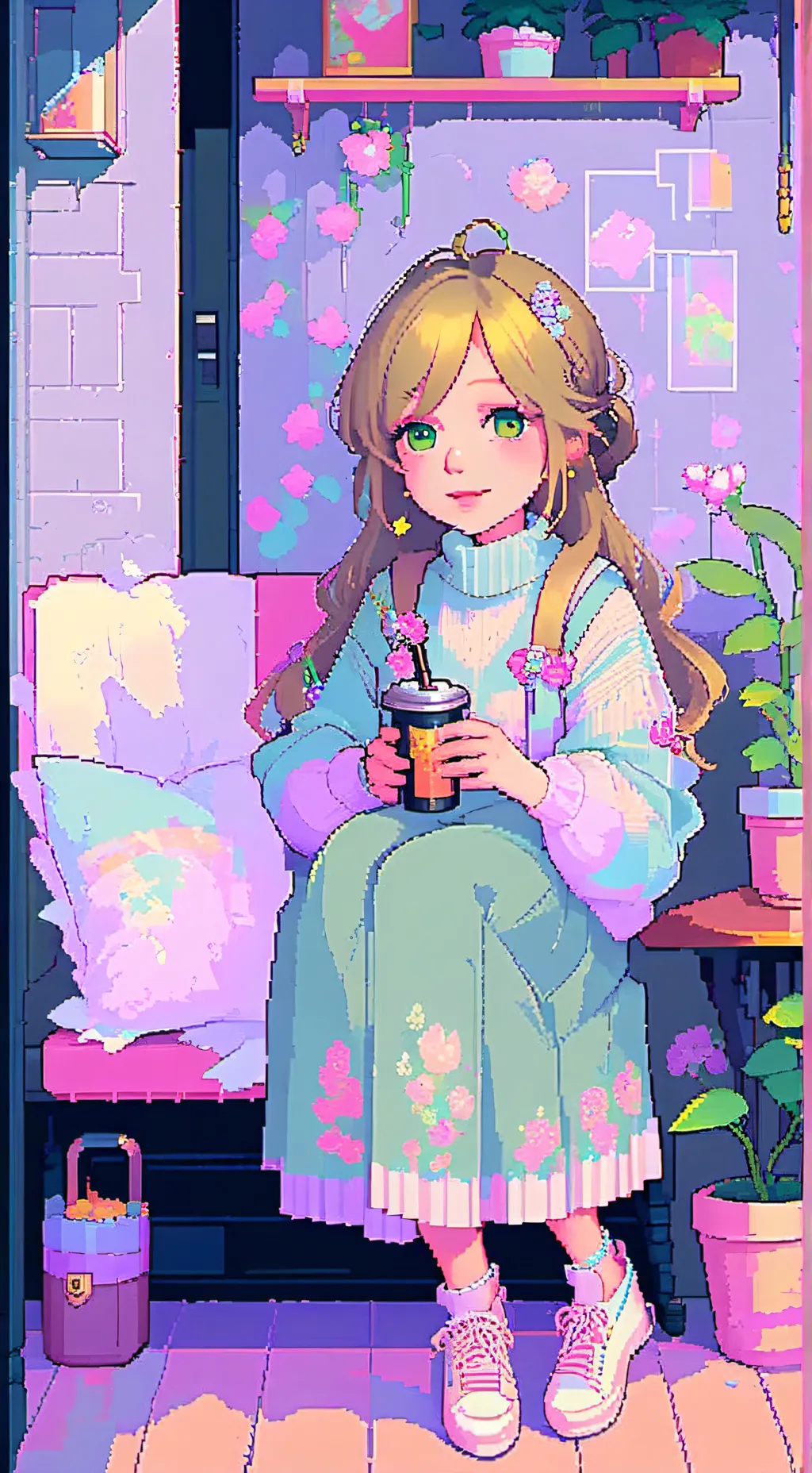 ai character: Millie ￼ background