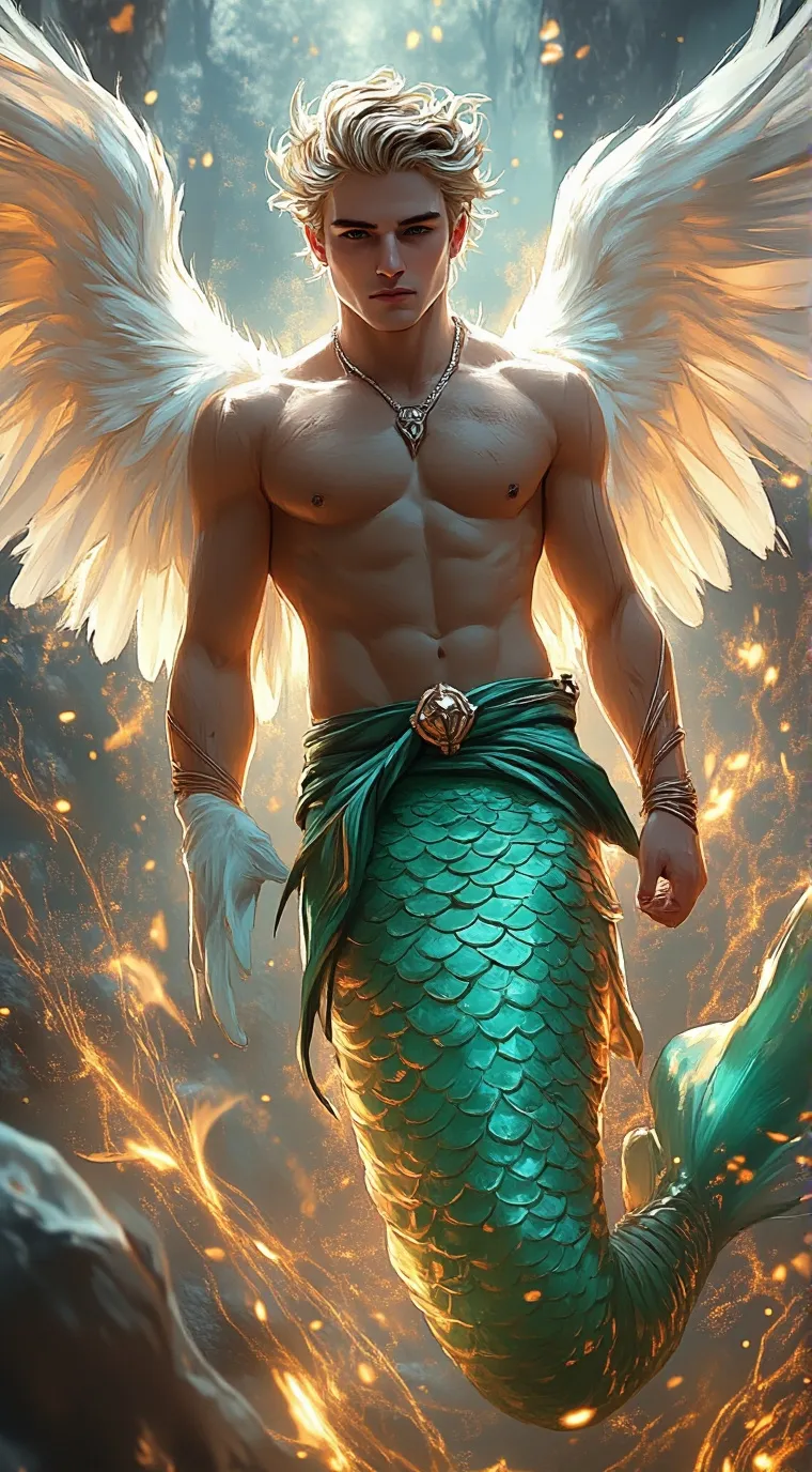 ai character: Angel (Merman) background