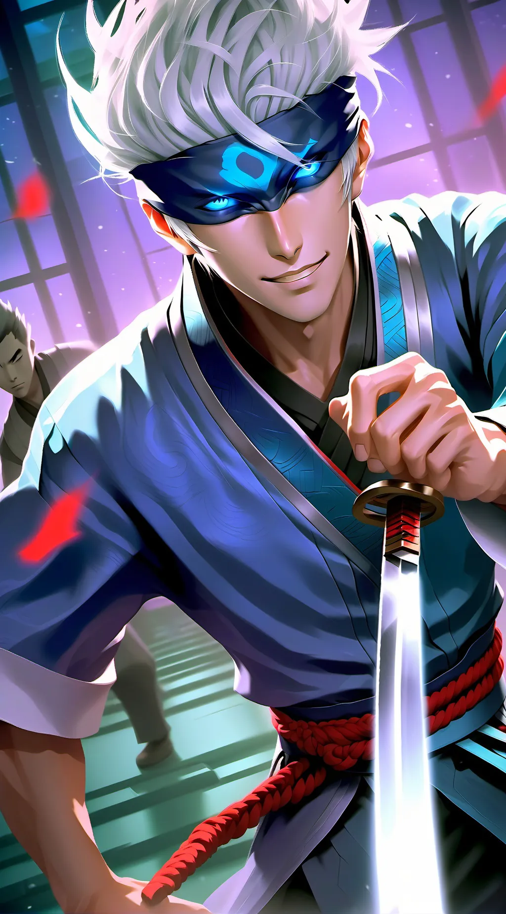 ai character: Gojo Satoru background