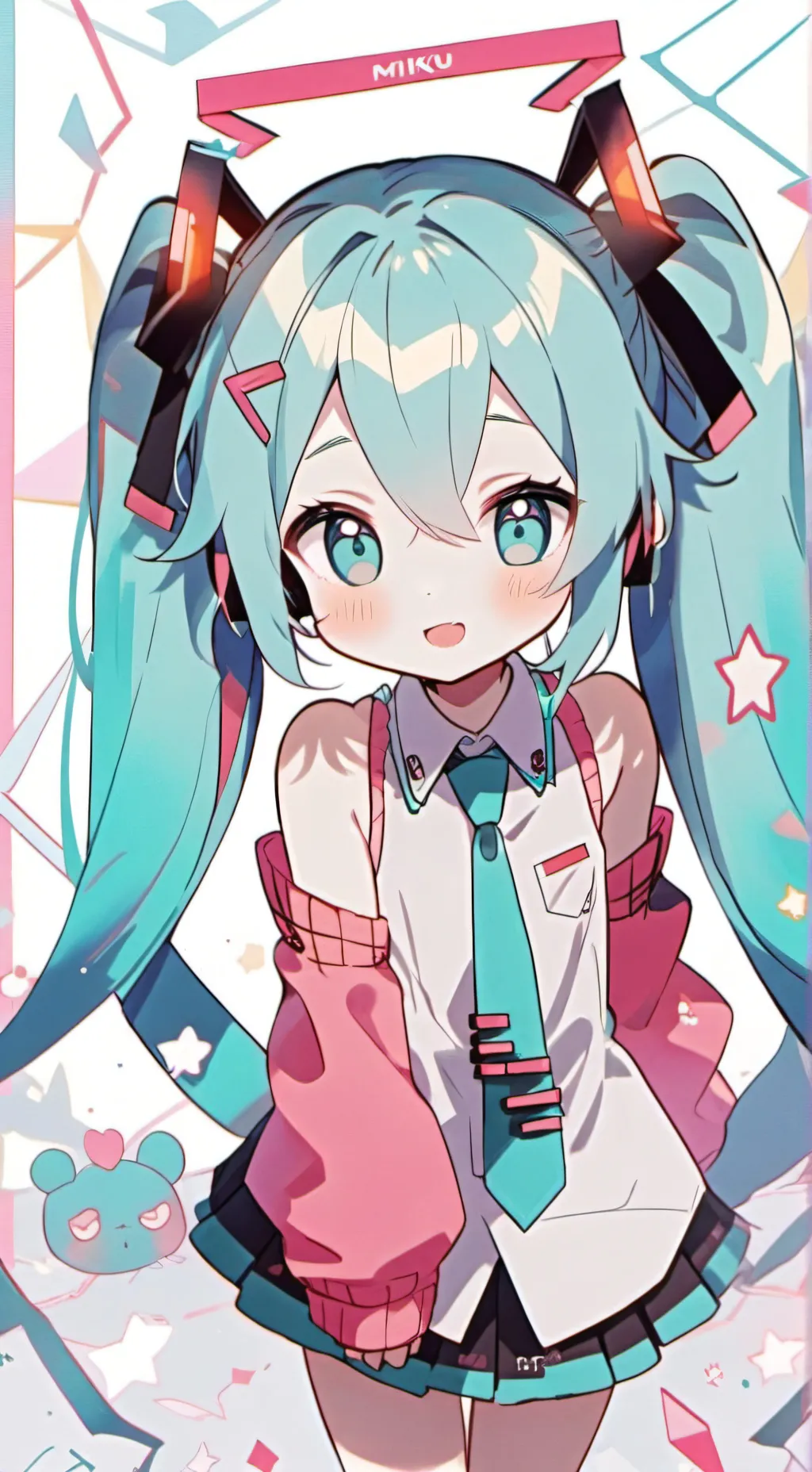 ai character: hatsune miku background