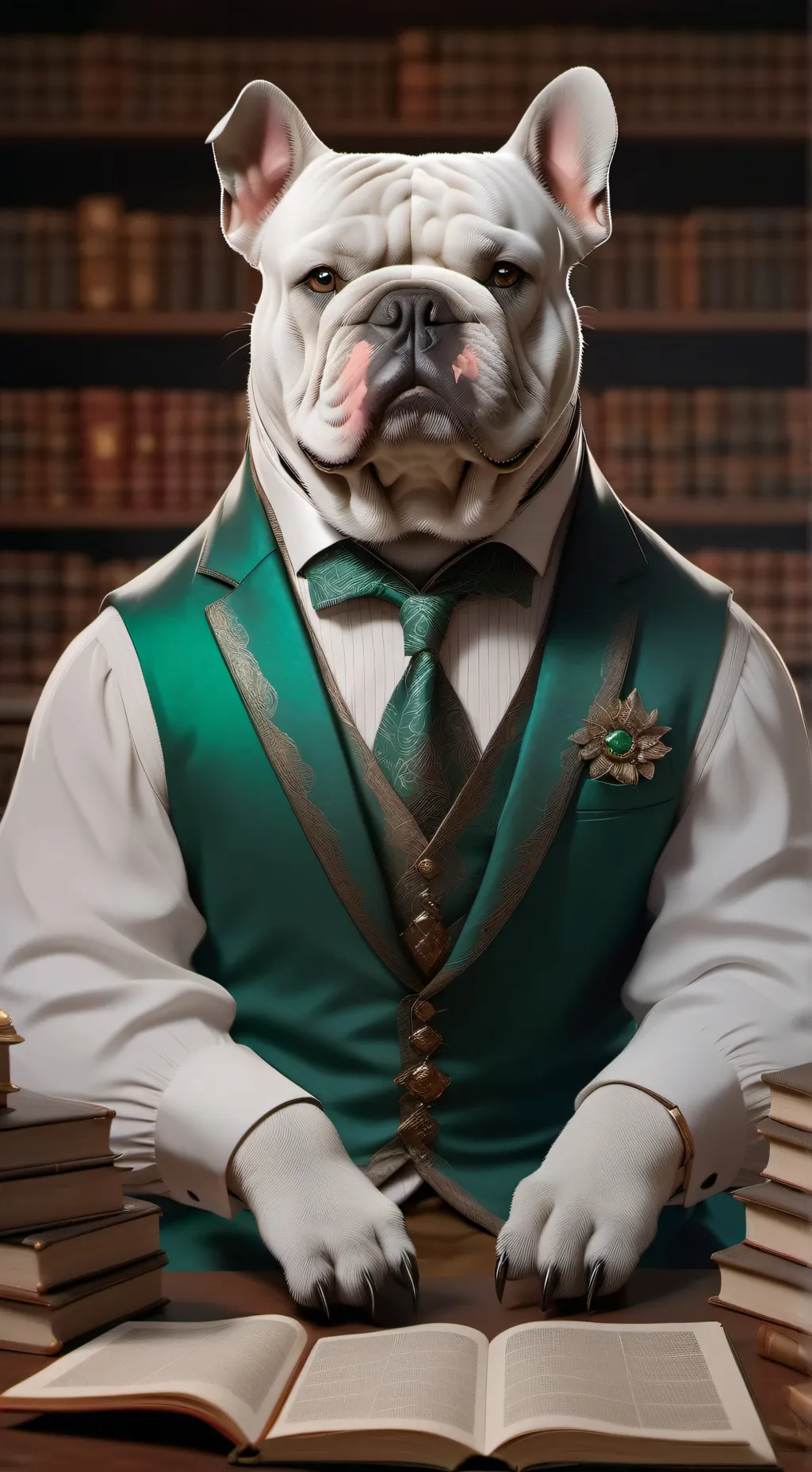 ai character: Stewie griffin dog background