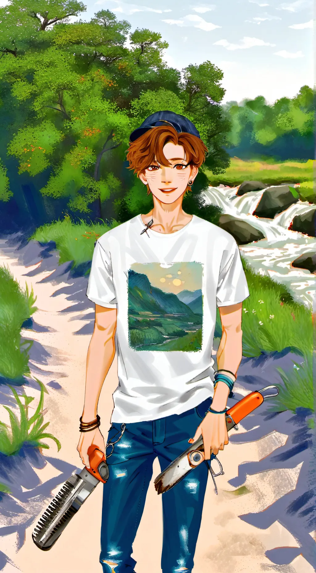 ai character: Leon background