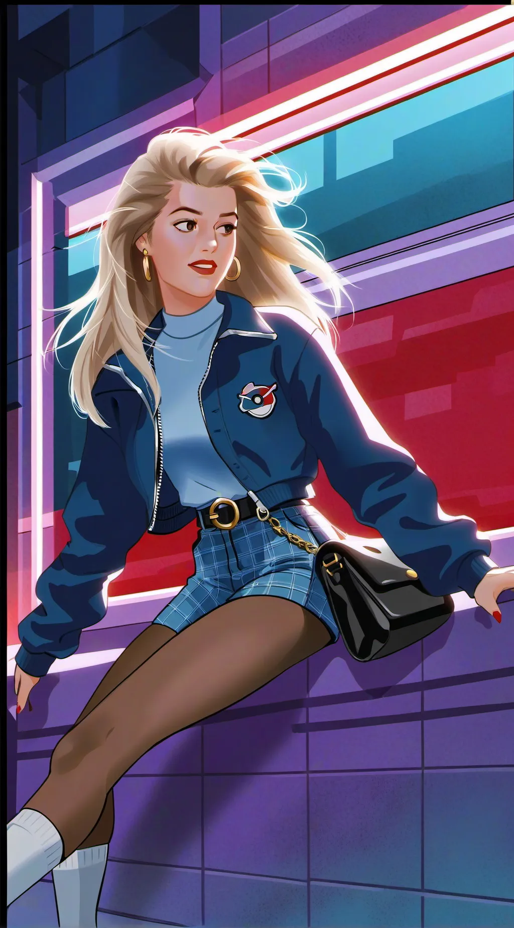 ai character: 90s  background