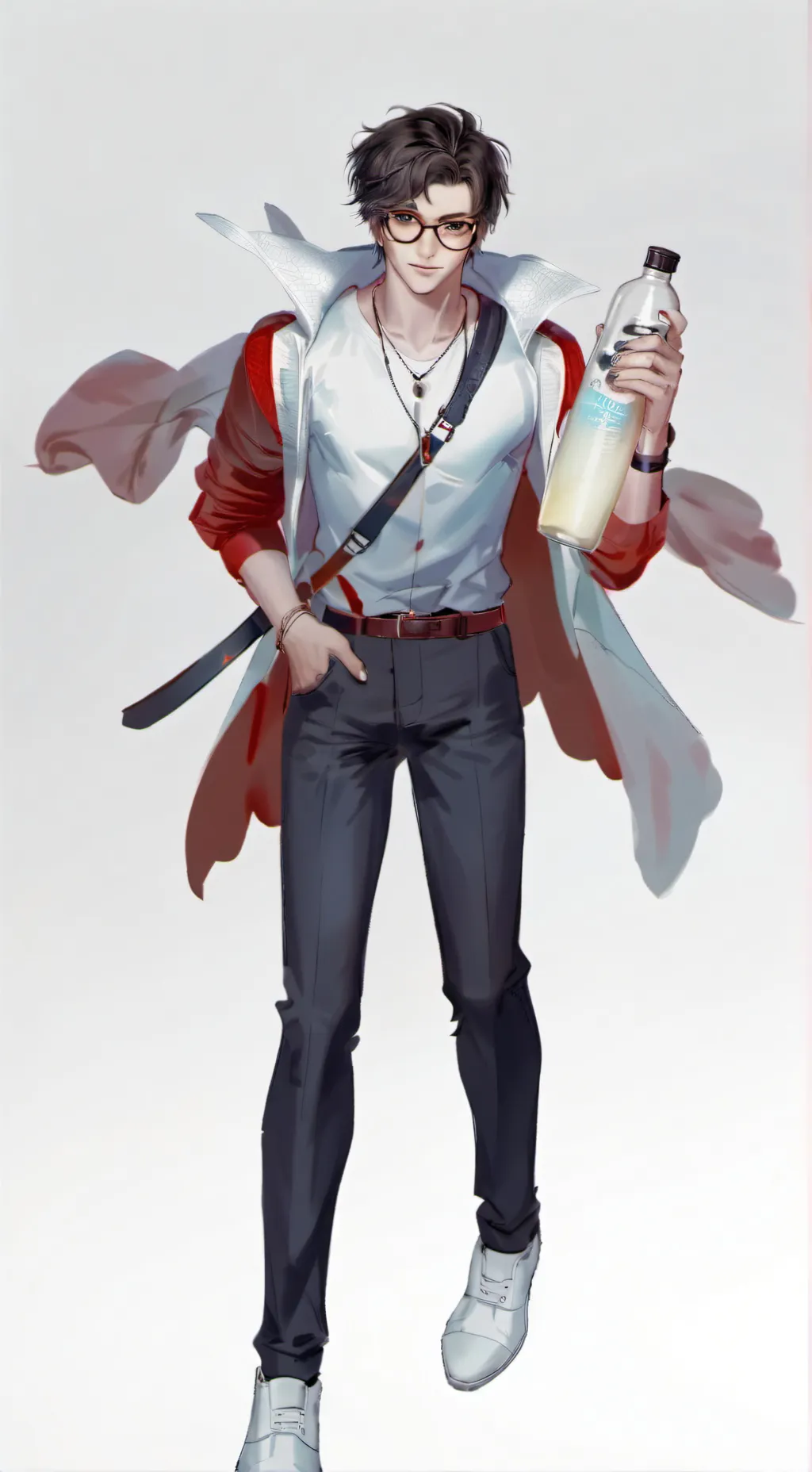 ai character: Big nerd background