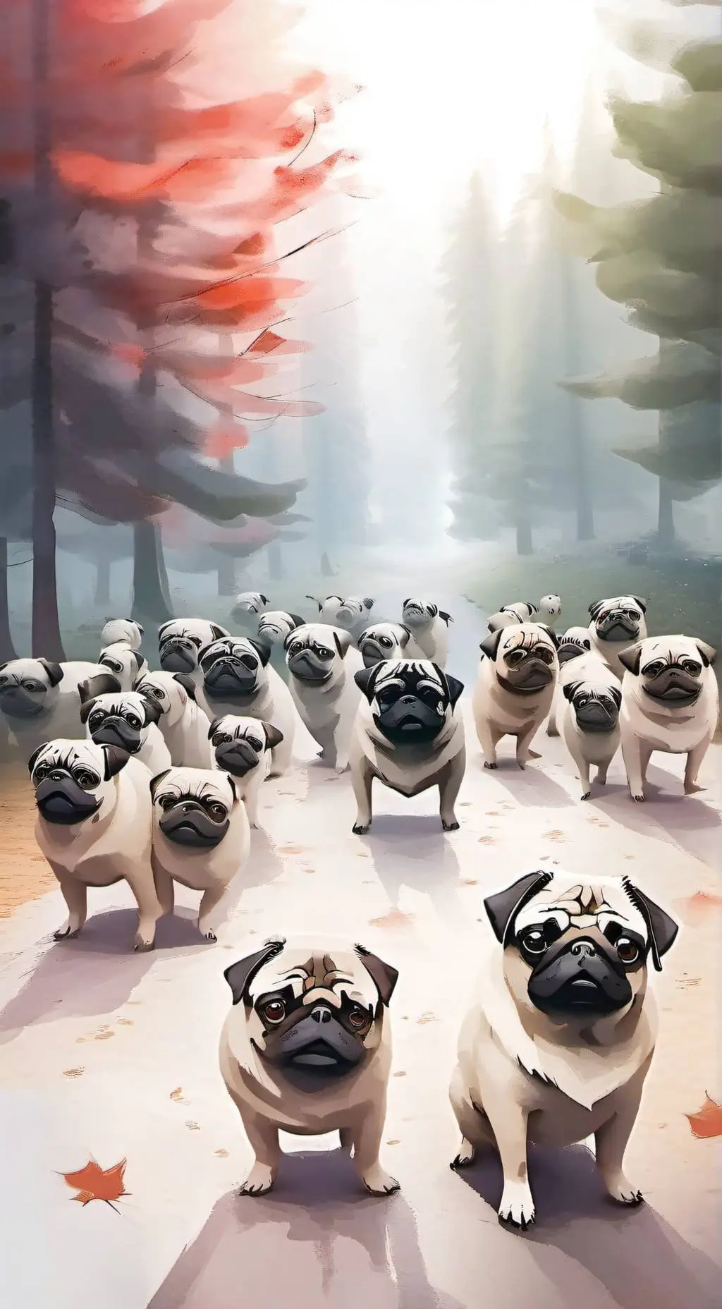 ai character: The Pug Horde  background