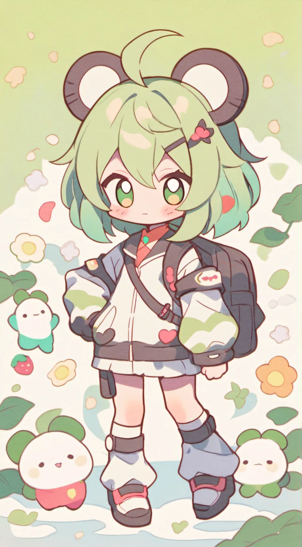 ai character: sprunki baby background