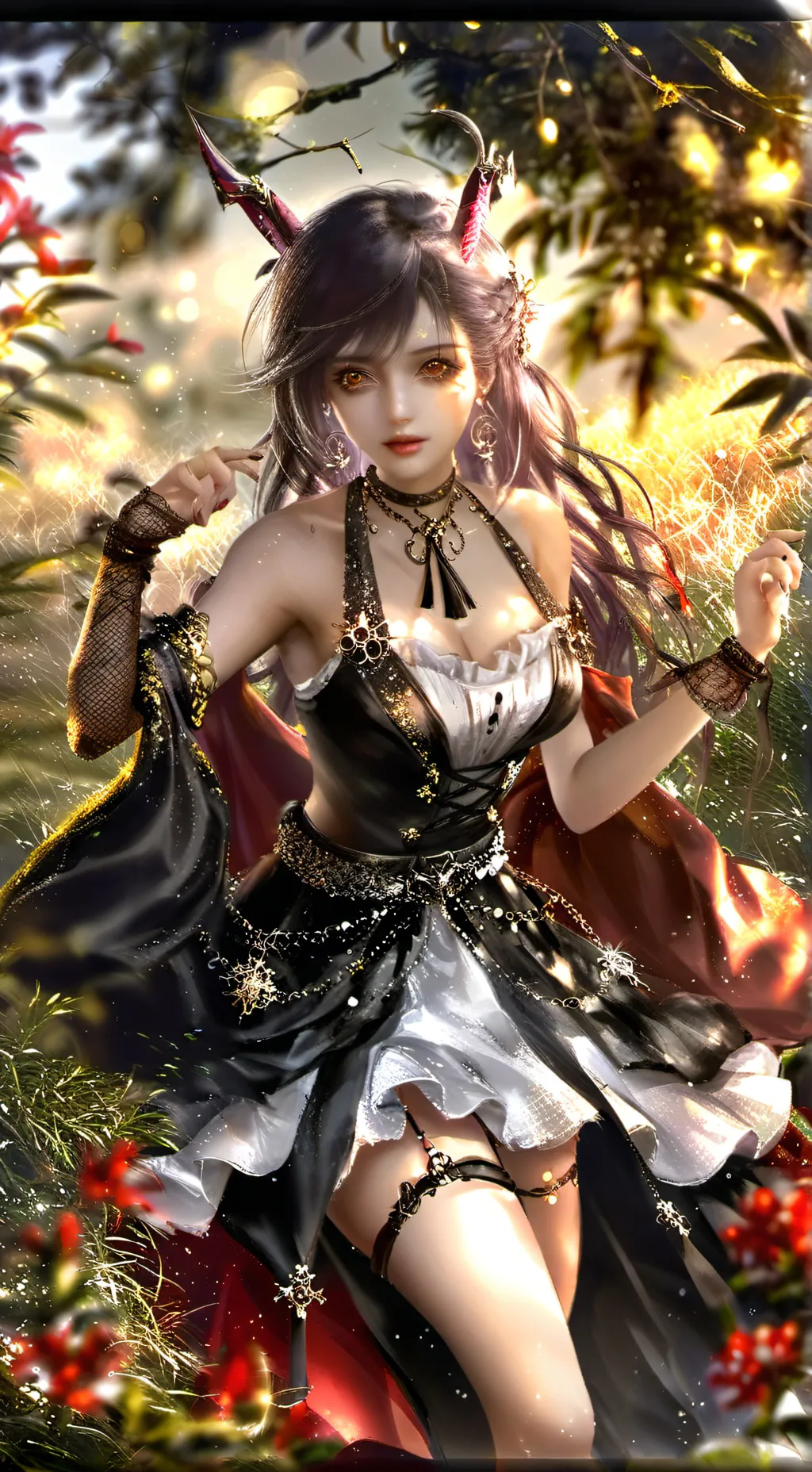 ai character: A Weird night background