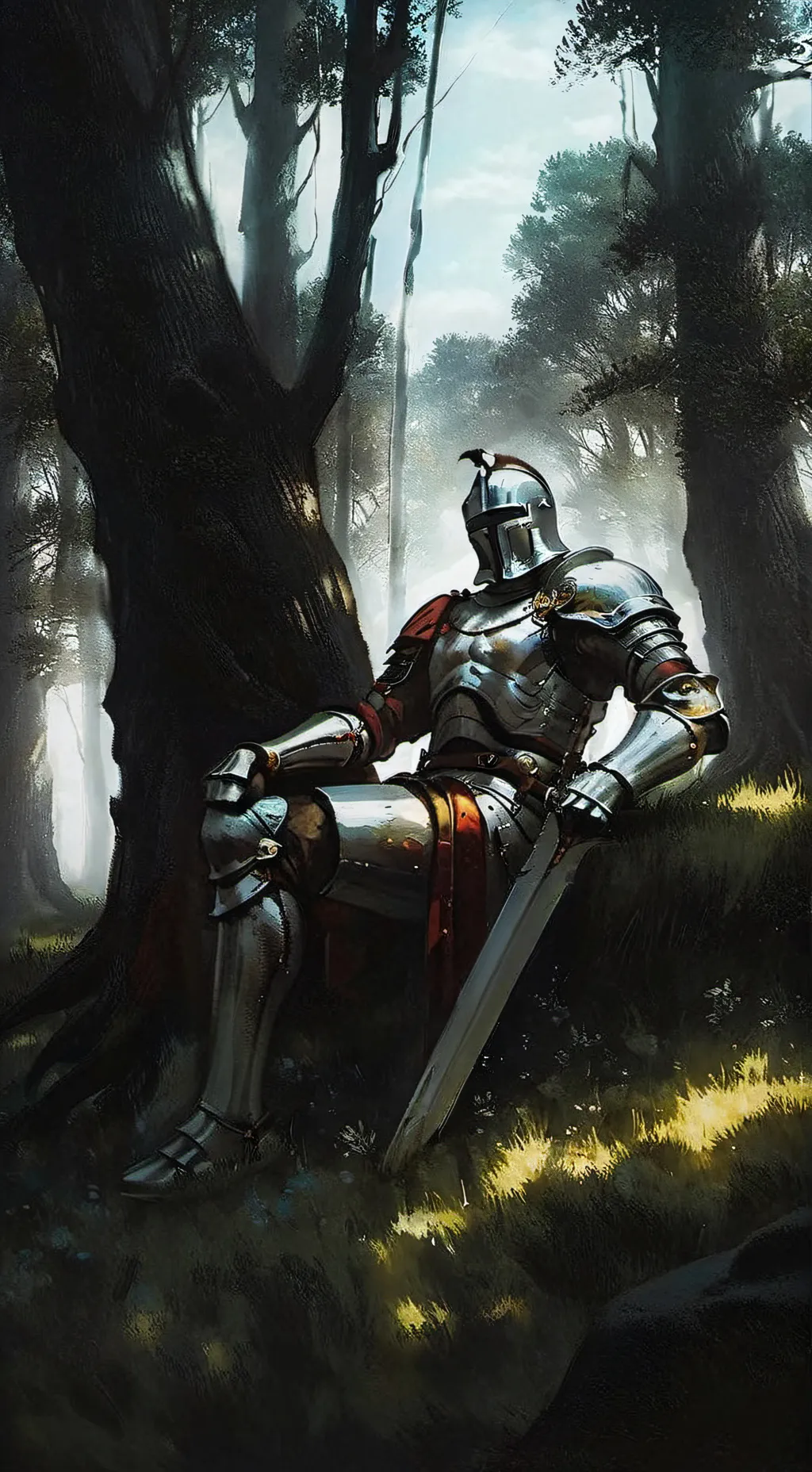 ai character: Dark Fantasy background