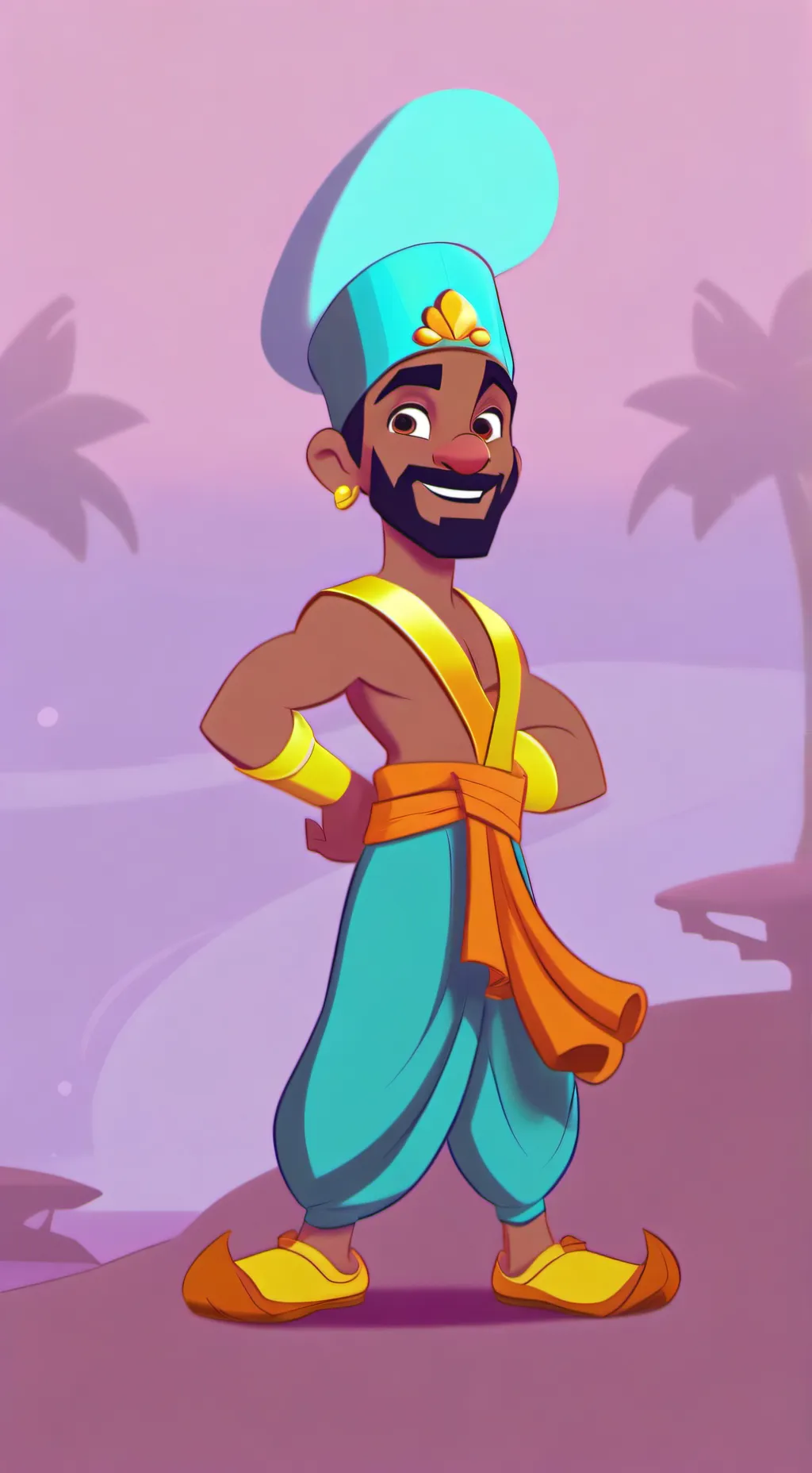 ai character: guesser genie background