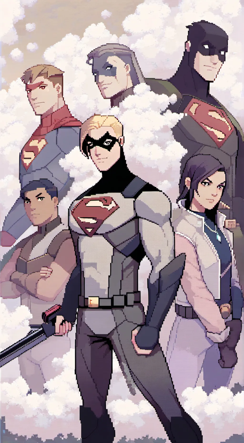 ai character: young justice  background