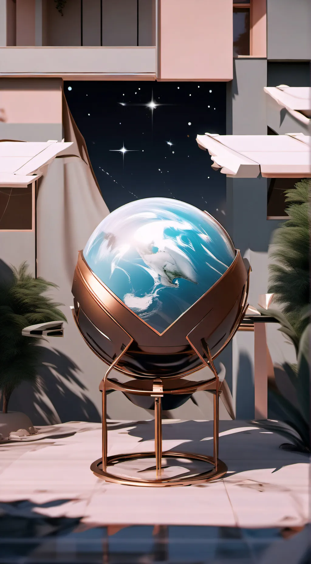 ai character: planetas(universo) background