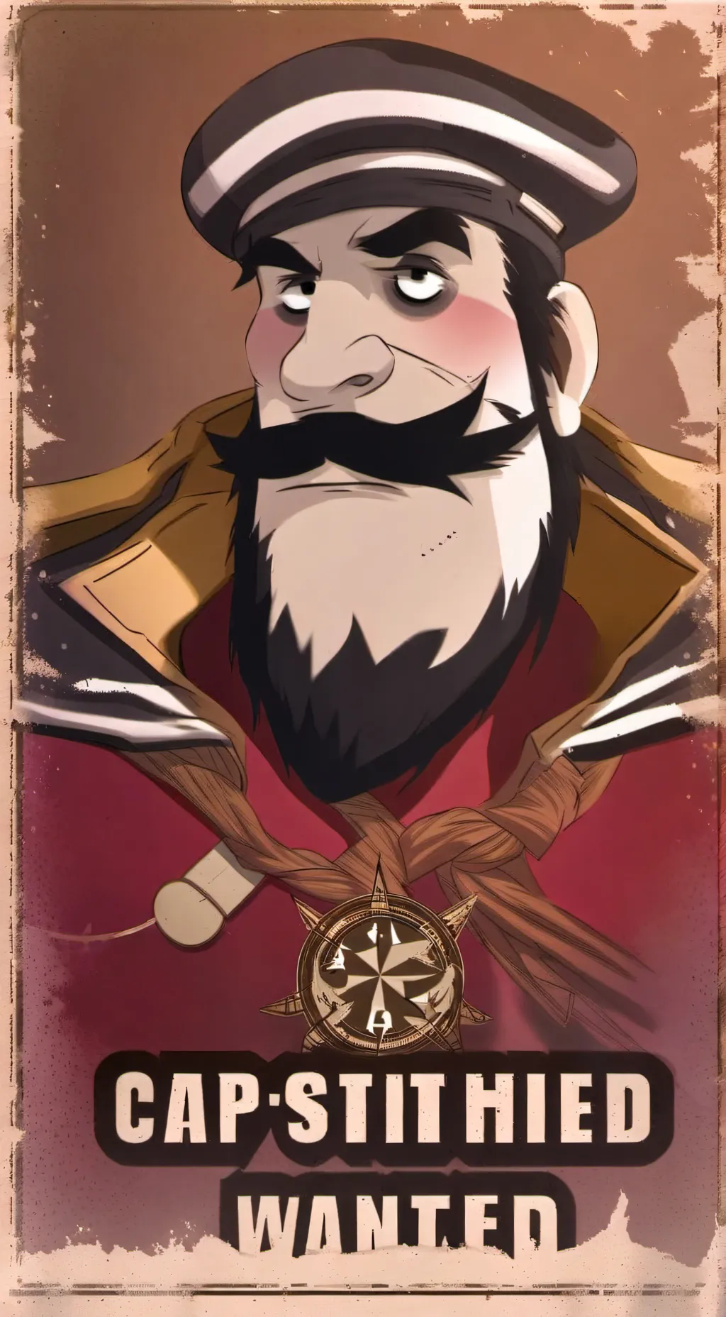 ai character: cap.velseb background