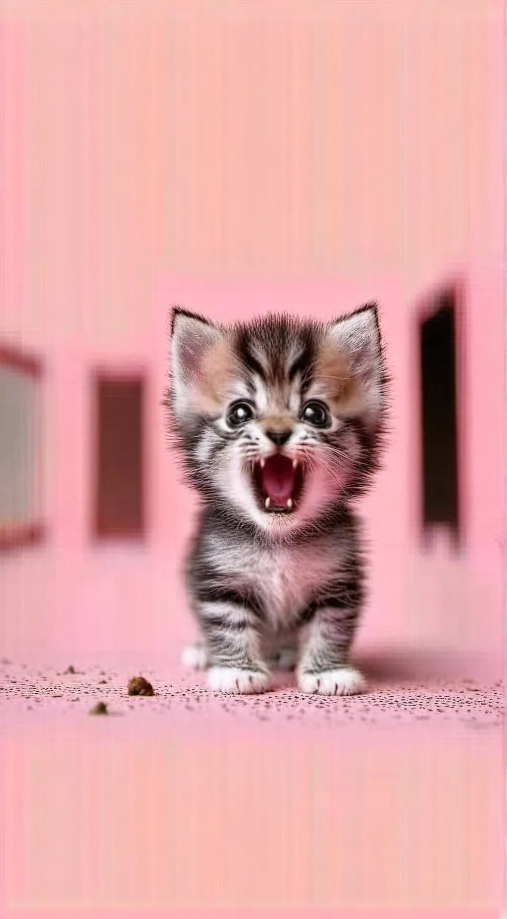 ai character: extreme dumb kitty background