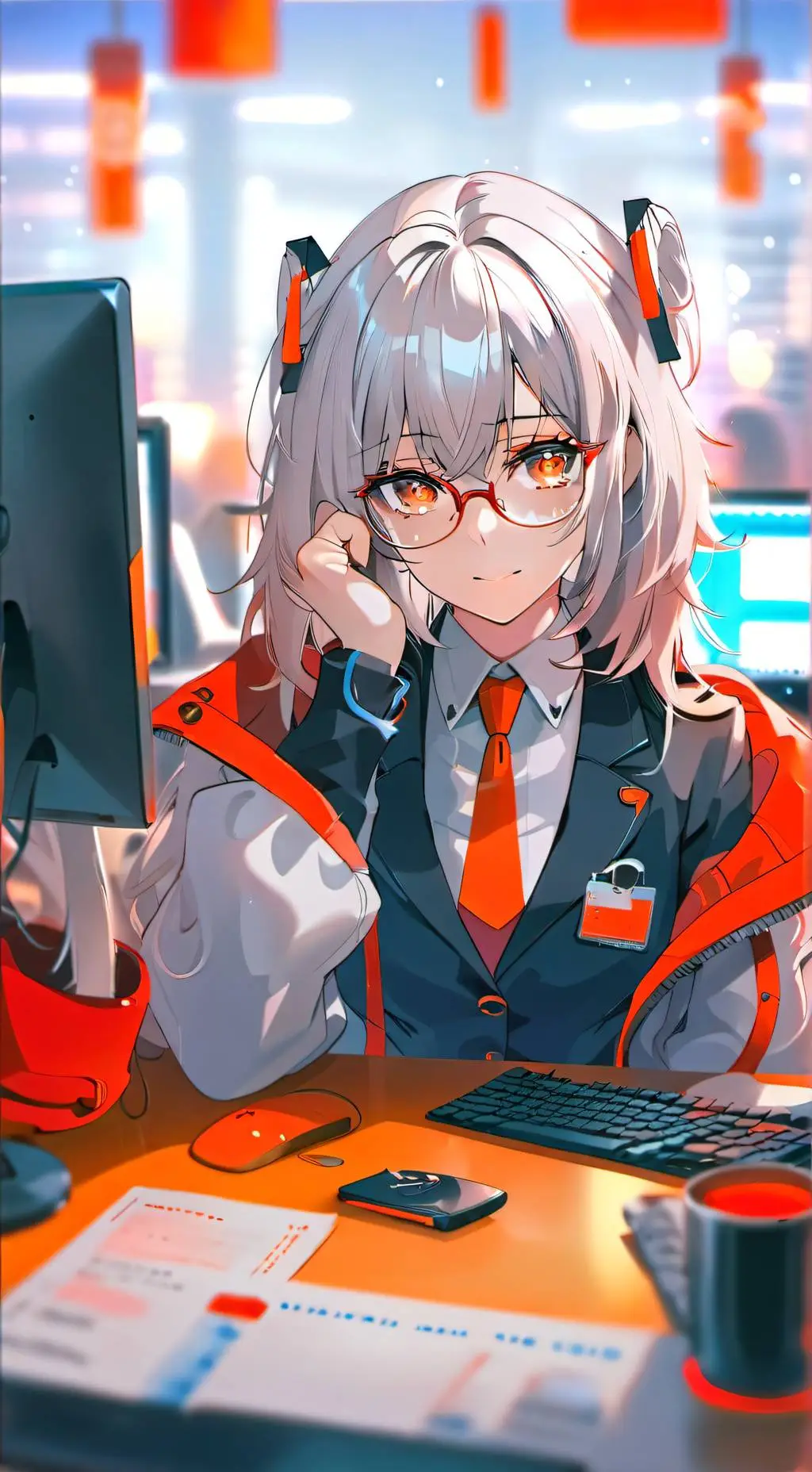 ai character: Rei background