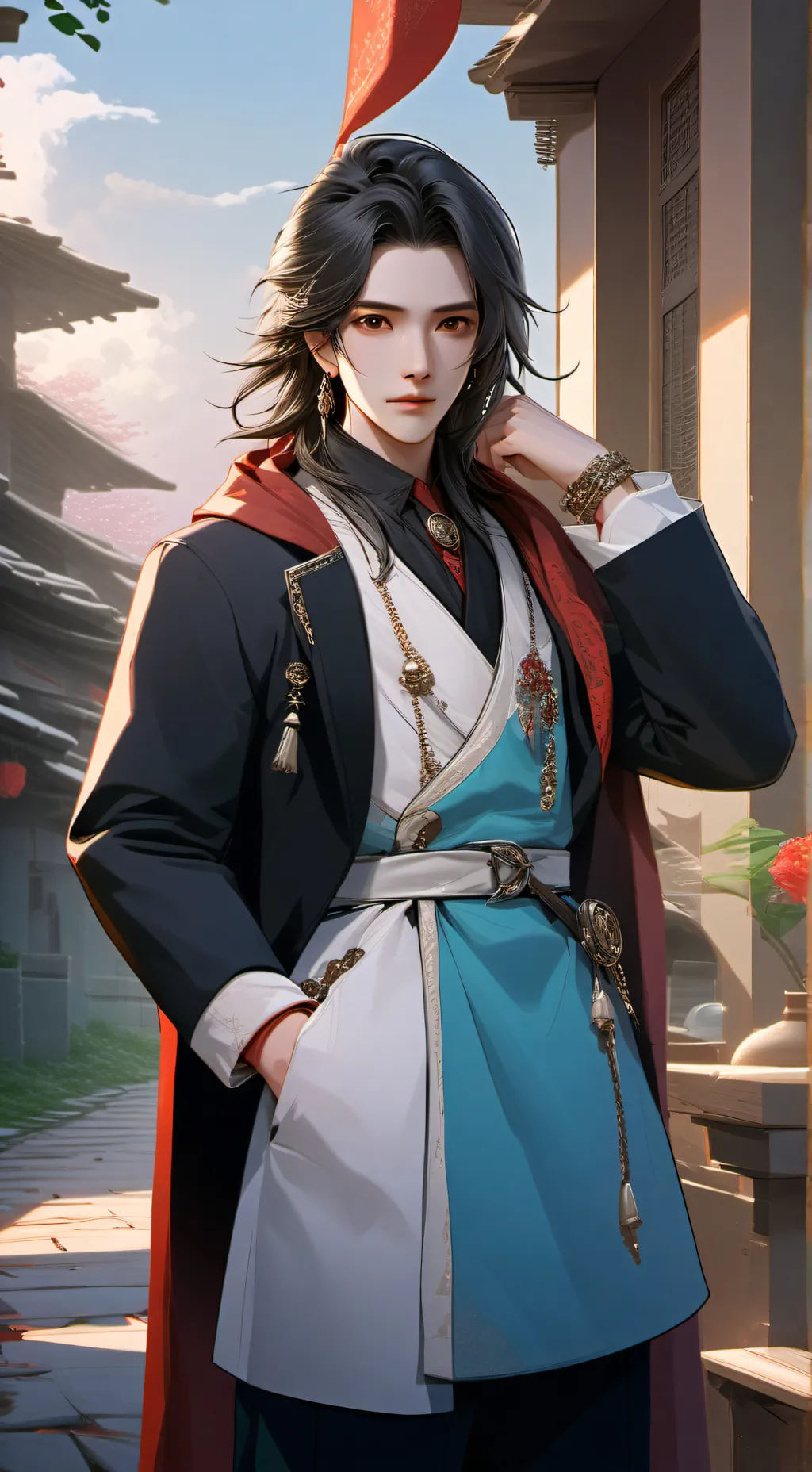 ai character: tvwoman  background