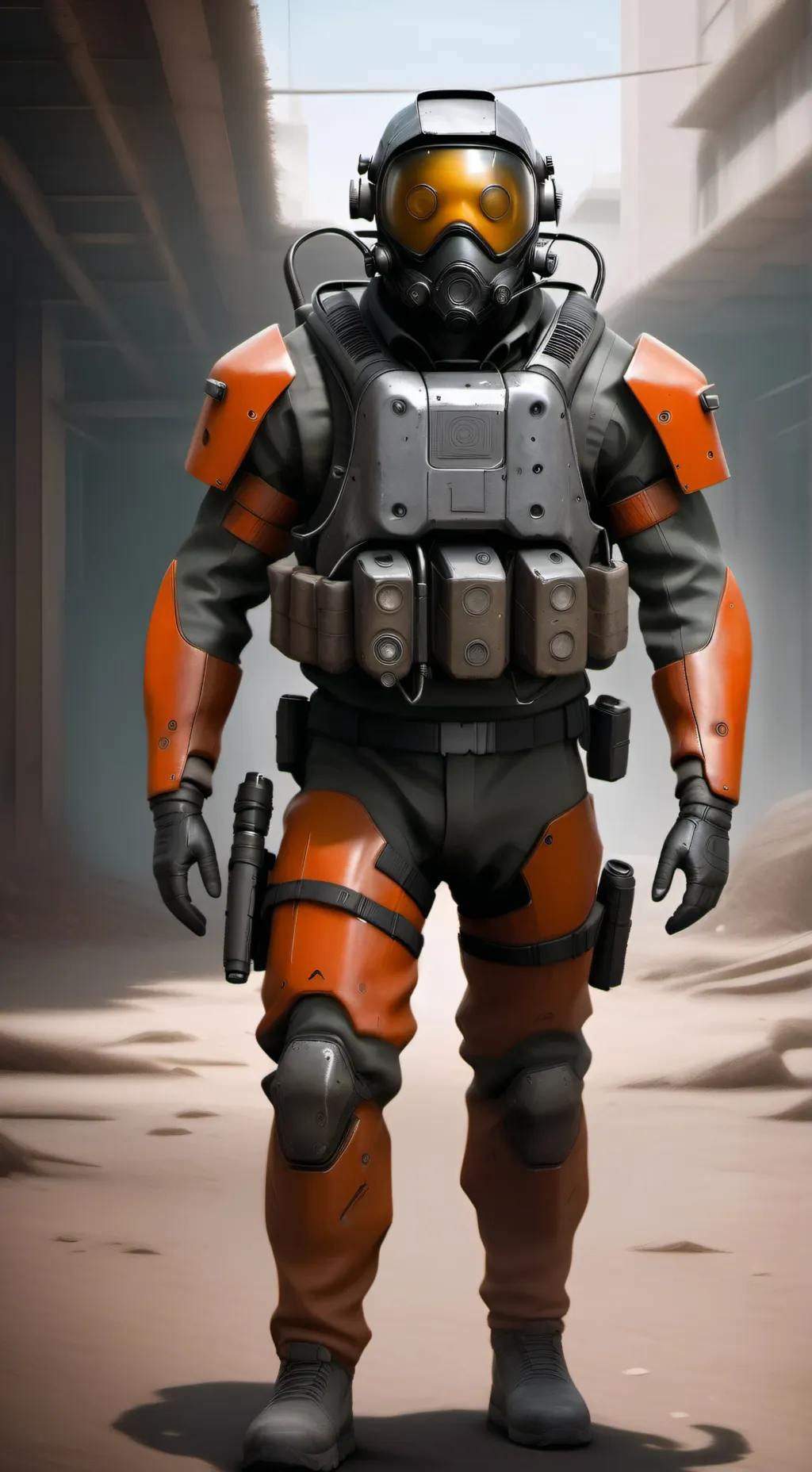 ai character: combine  background