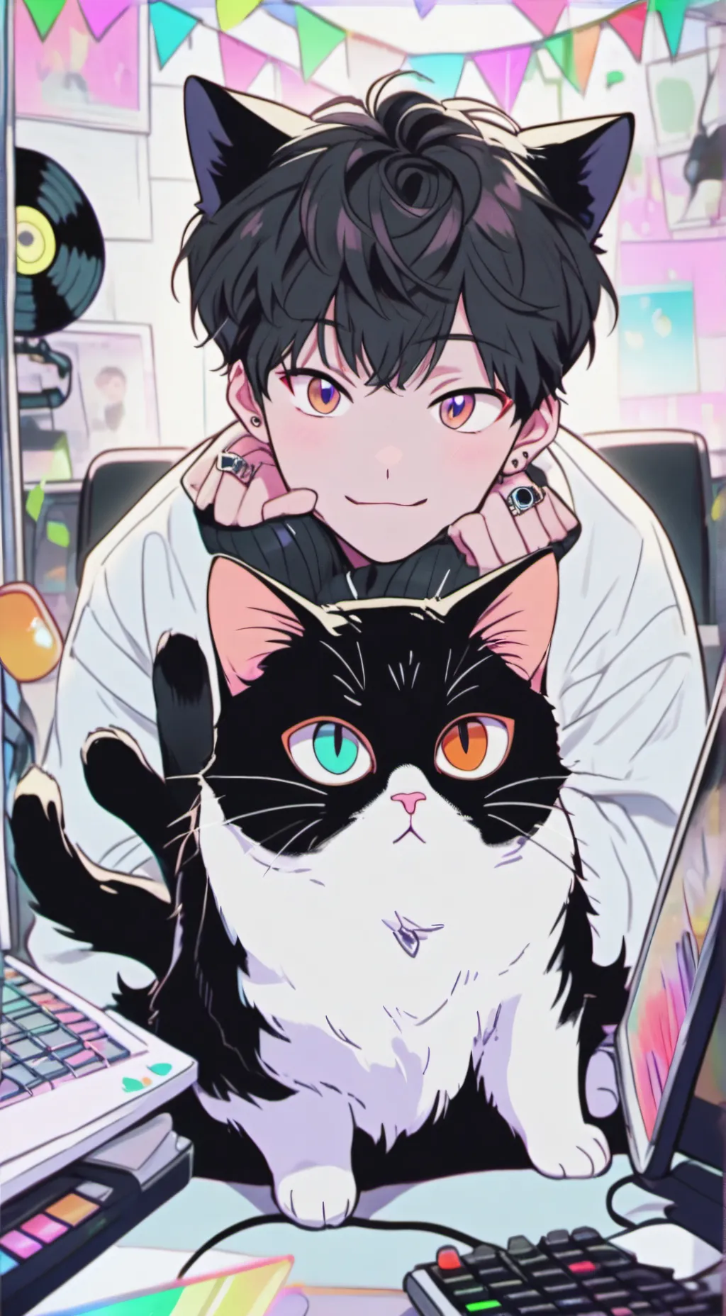 ai character: Meowch background