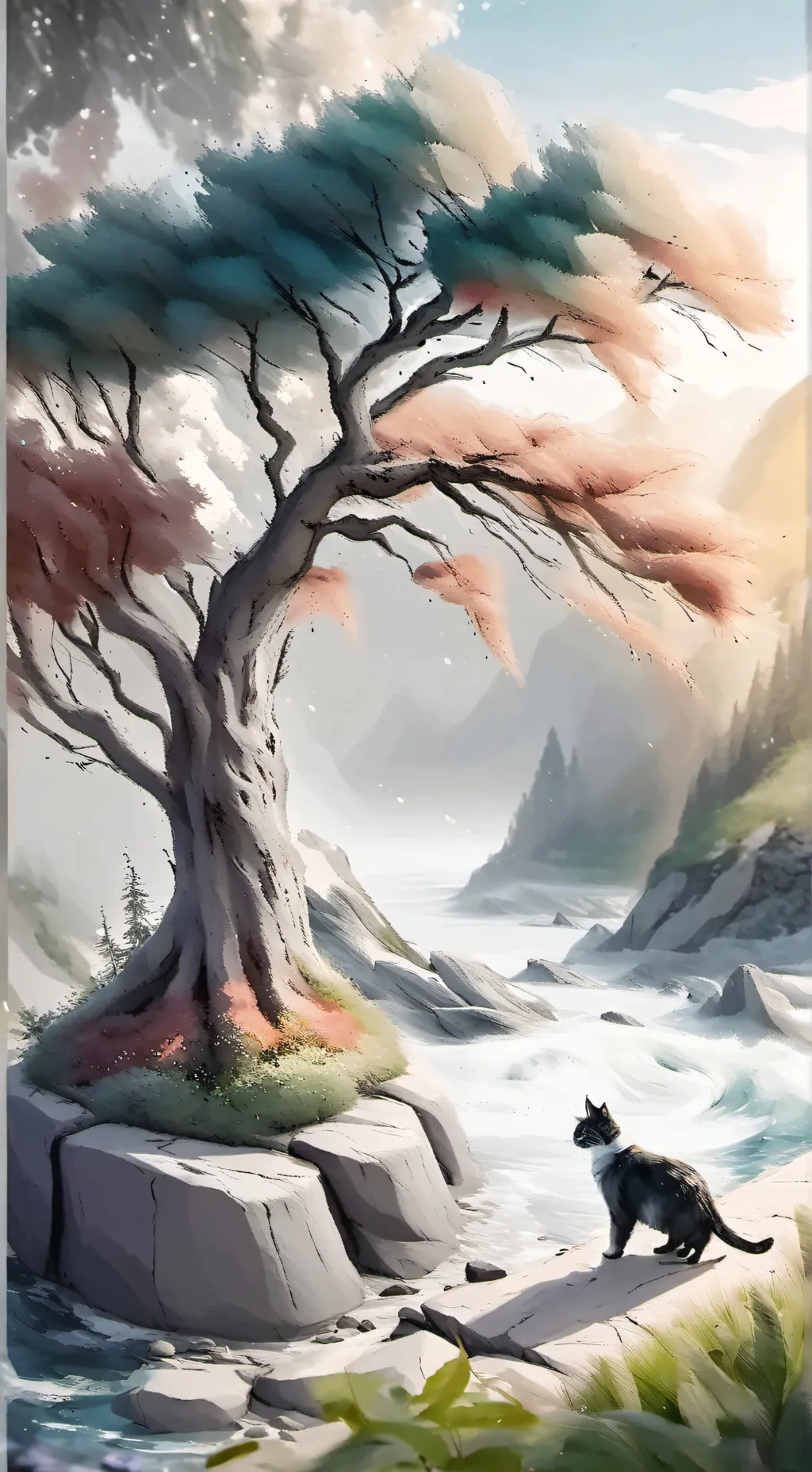 ai character: cat background