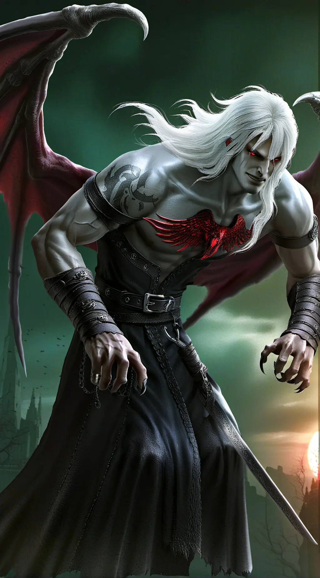 ai character: Каин background