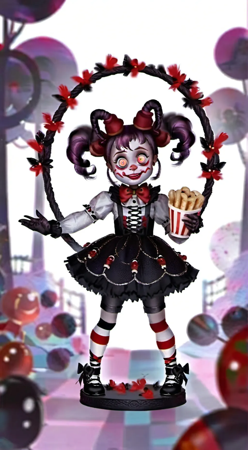 ai character: circus viti background