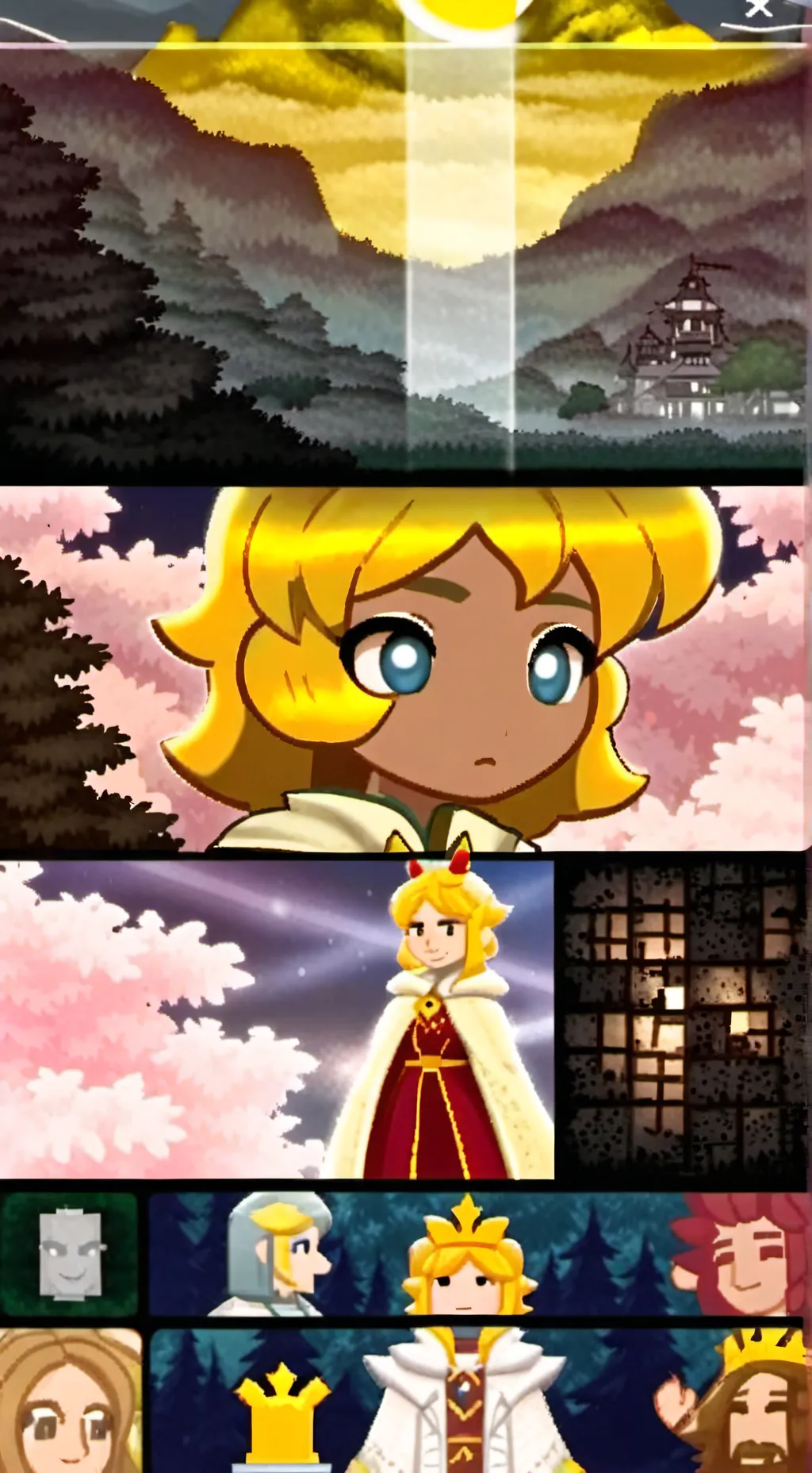 ai character: Princess quest. background