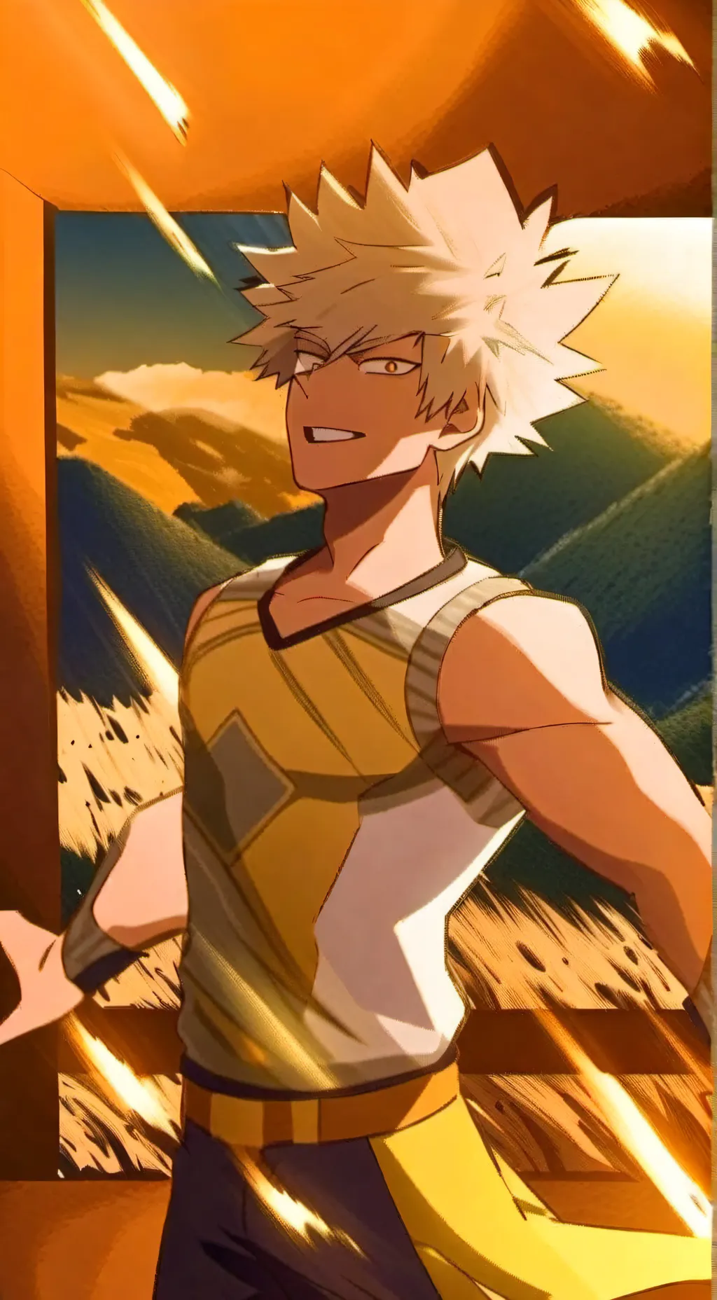 ai character: bakugo  background