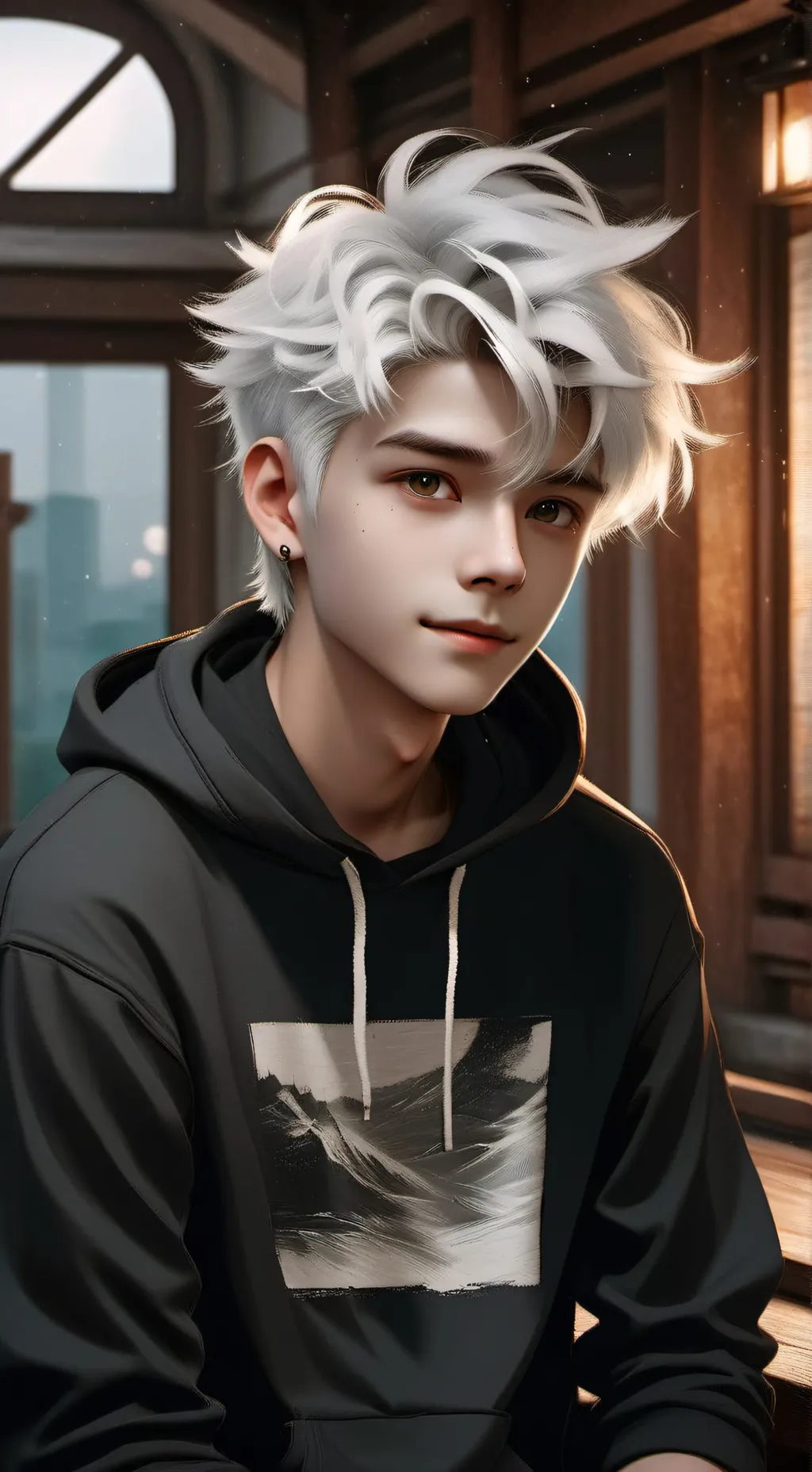 ai character: Leo background