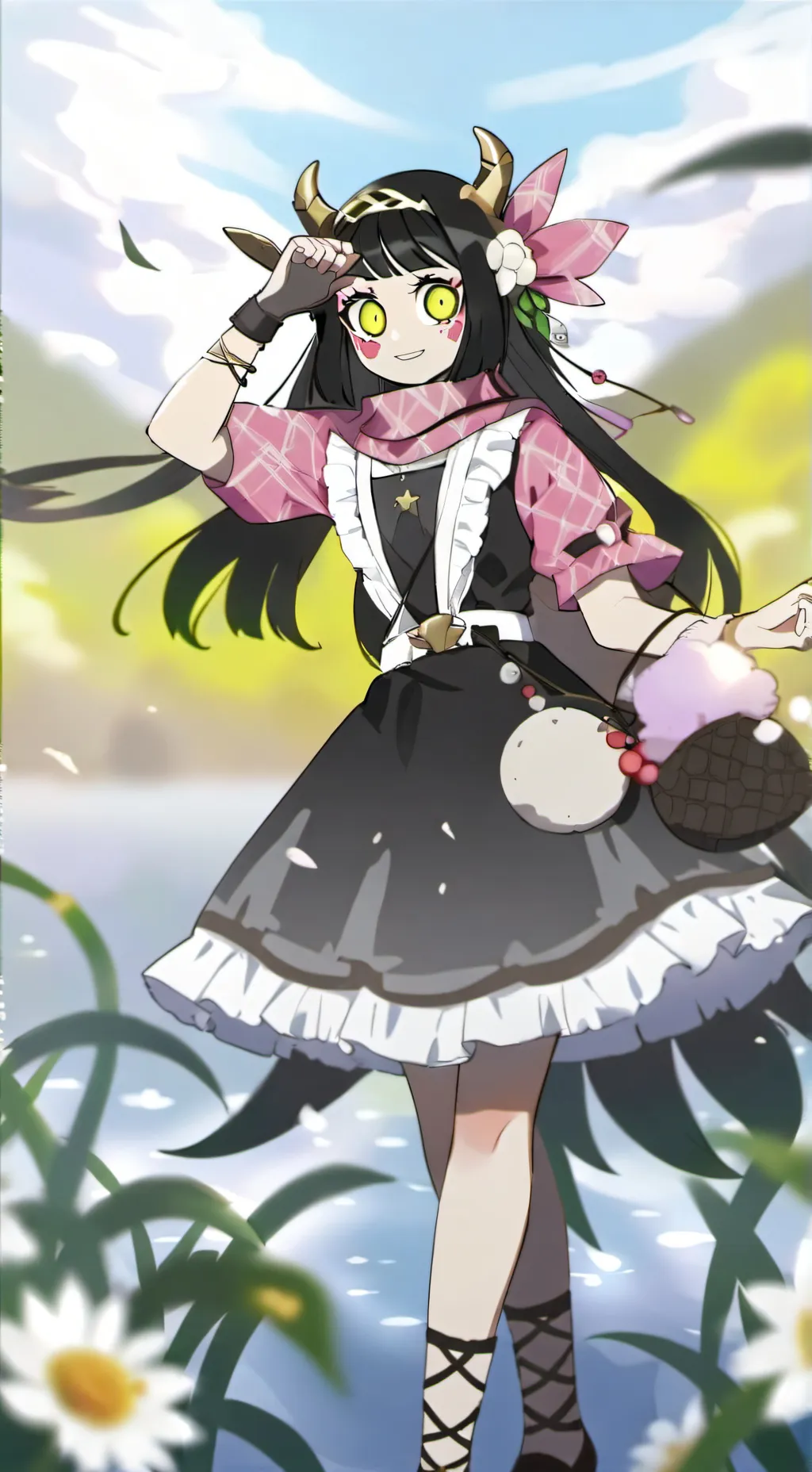 ai character: Nezuko Kamado background