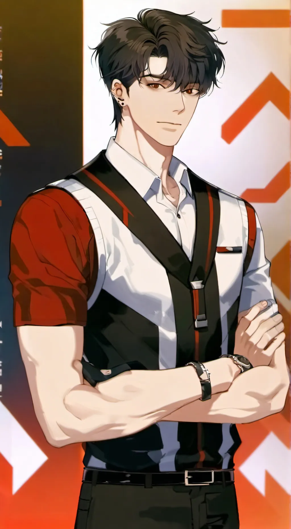 ai character: Adam.  background