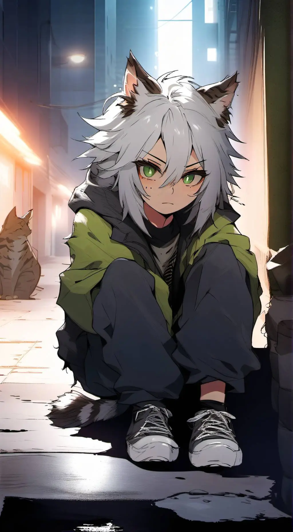 ai character: Kat background