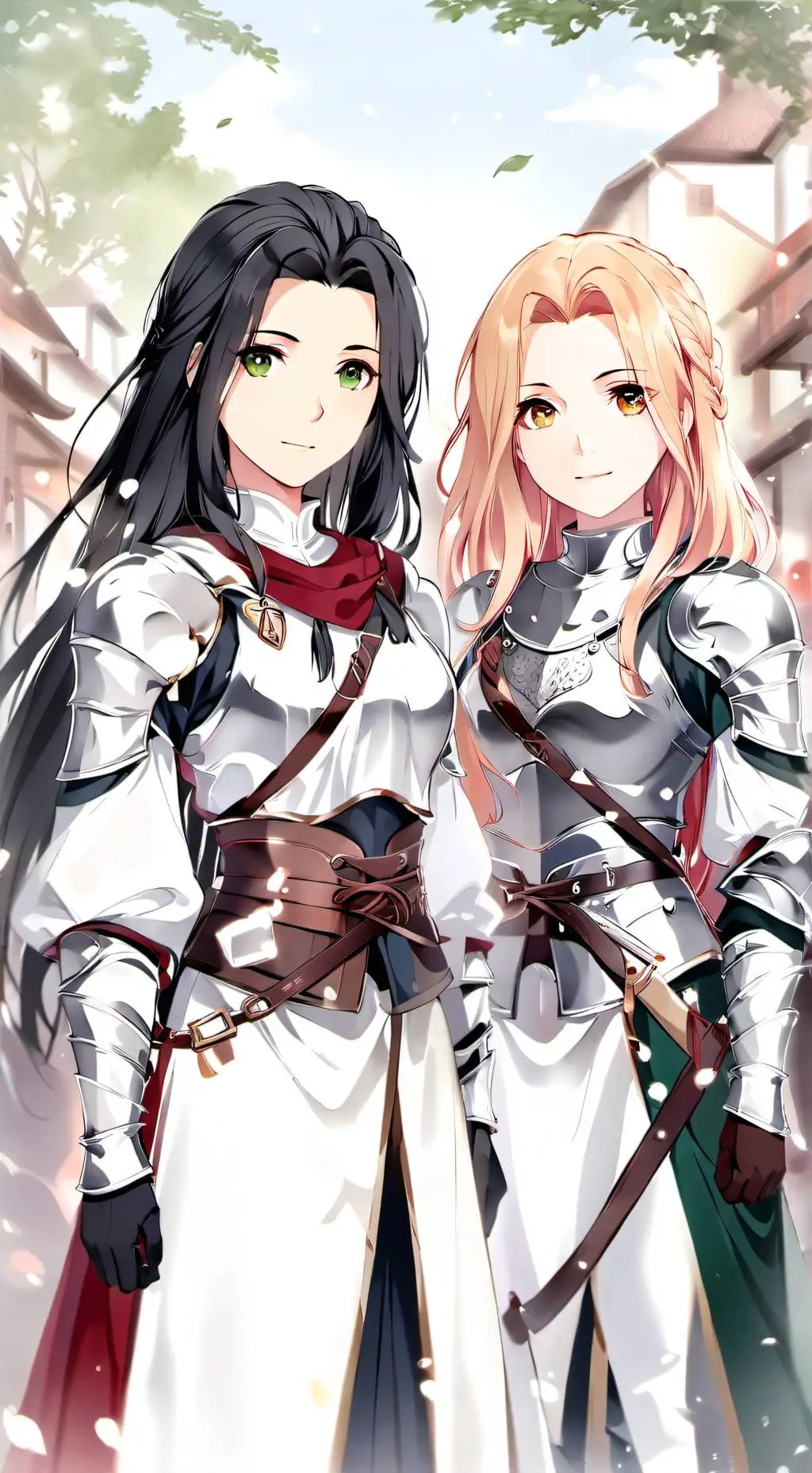 ai character: Lucia & Selene background